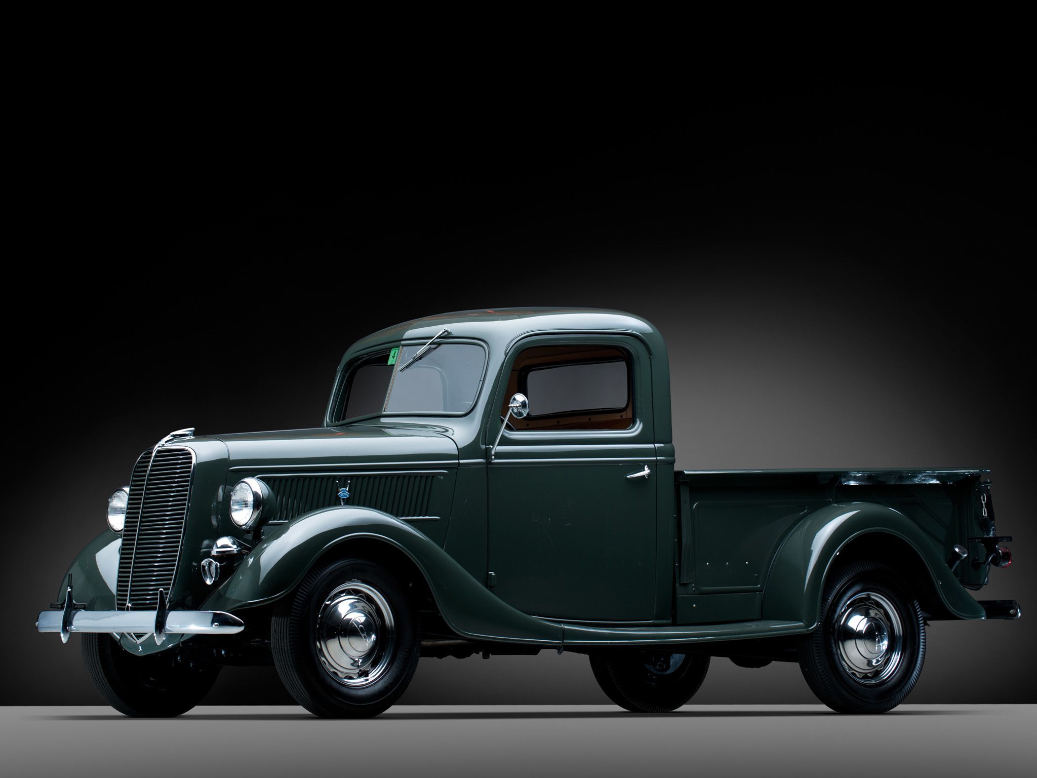 Camion pickup verde classico, 2048x1536 Hi-Res, Desktop
