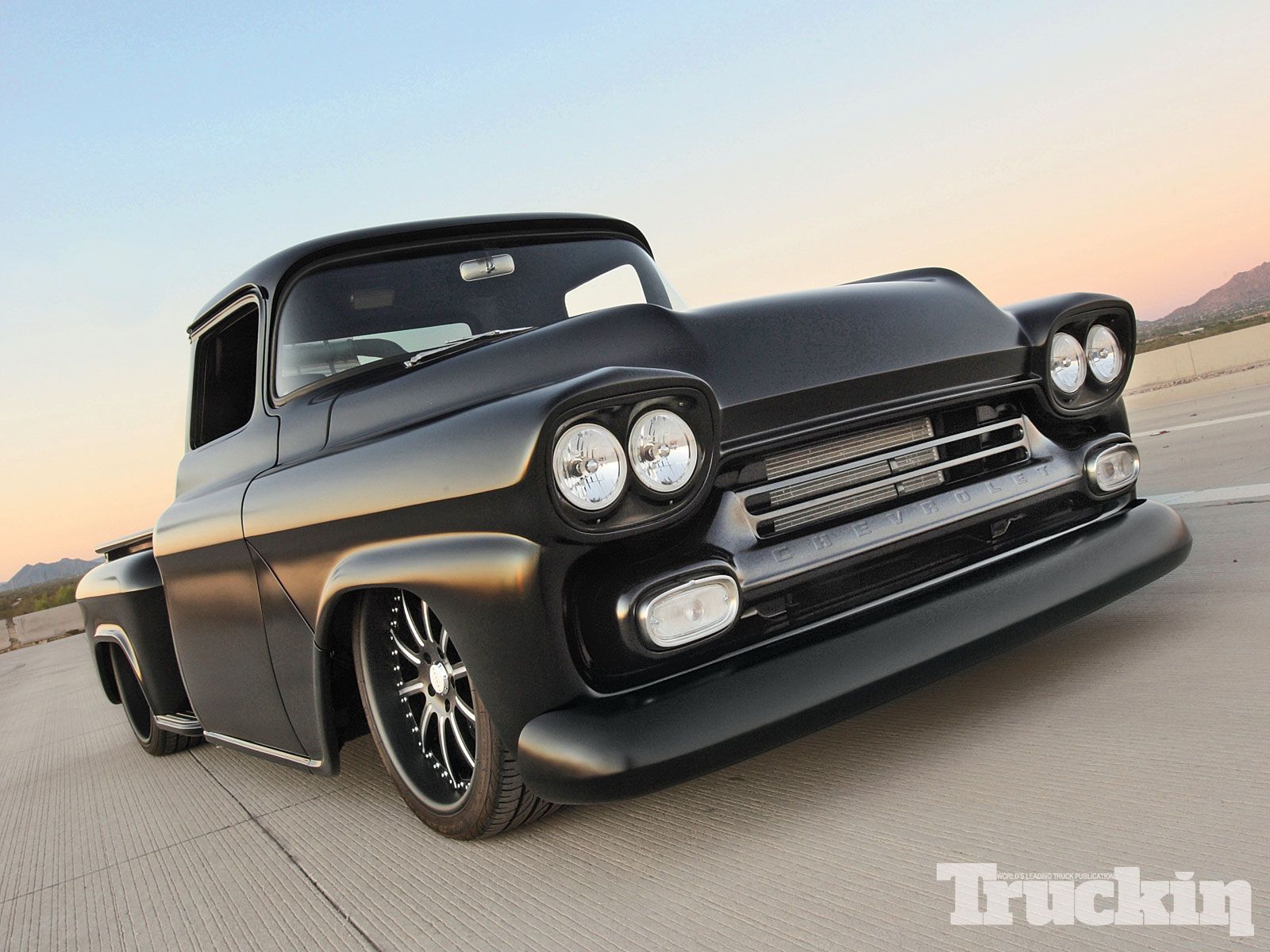 Chevy Pickup 1958 nero, 1600x1200 HD, PC