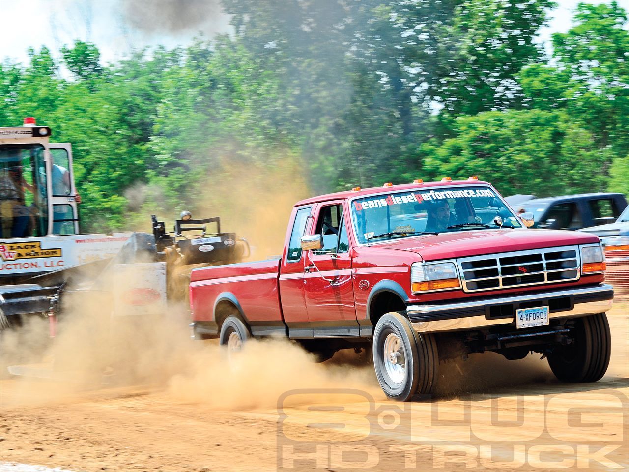 Ford pickup rosso su strada sterrata, 1280x960 720p, Laptop