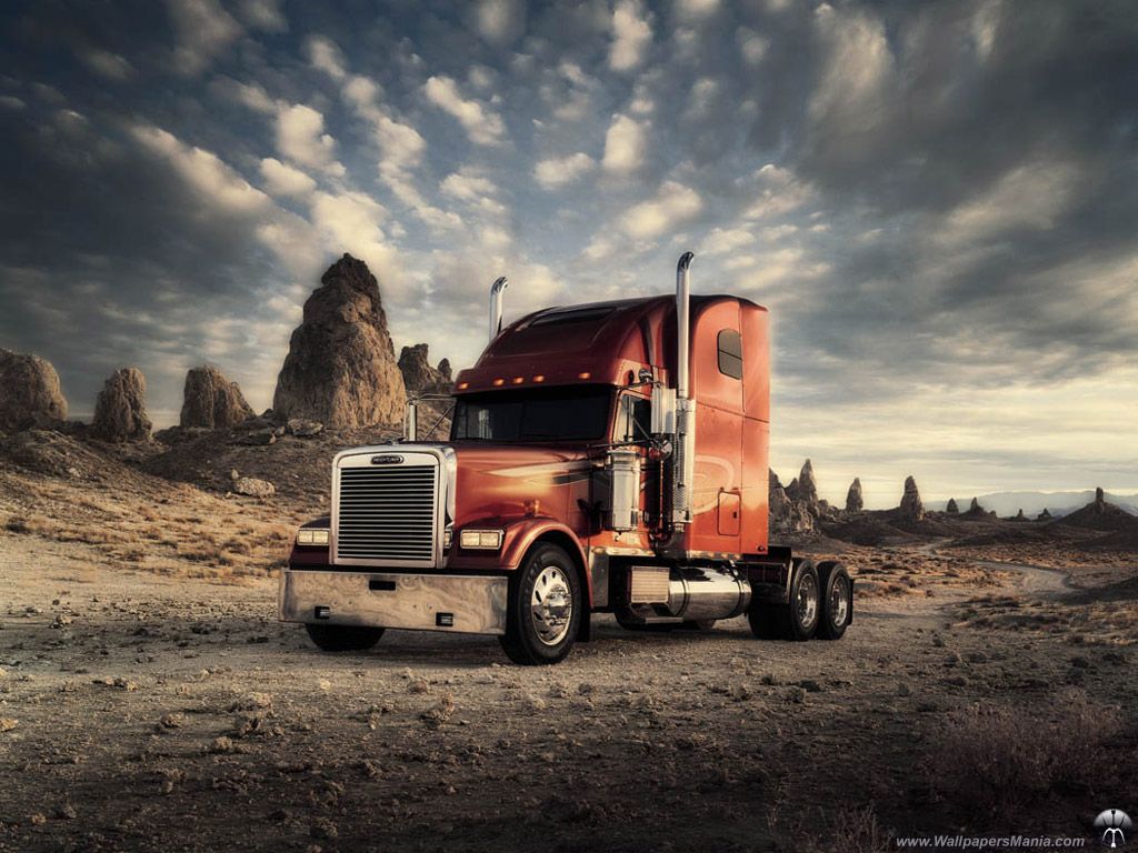 Camion diesel rosso nel deserto, 1024x768 HD, Laptop