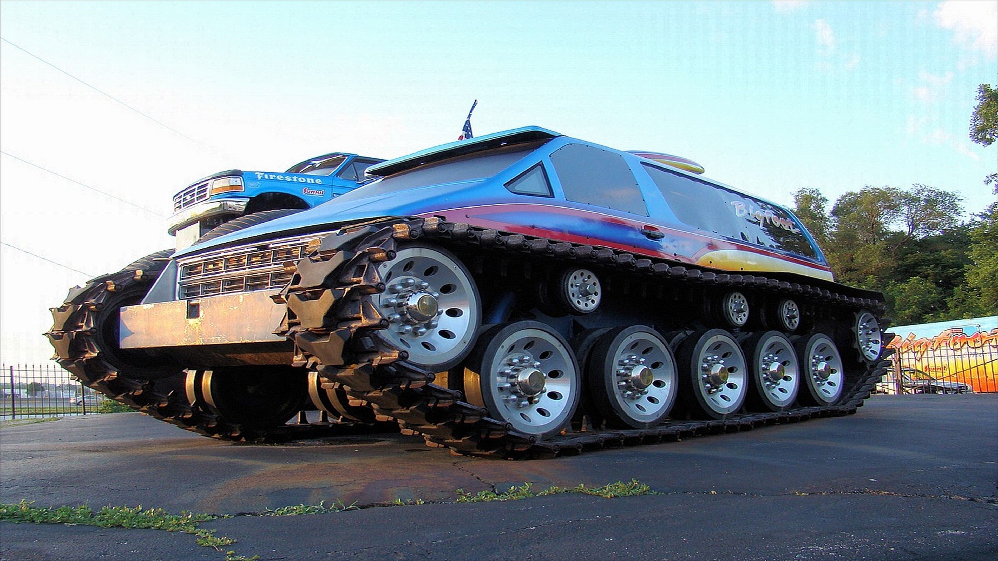 Camion Ford blu fiamme, 1920x1080 Full HD 1080p, PC