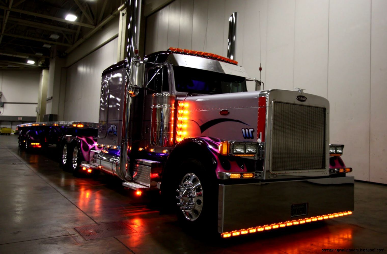 Camion Peterbilt custom con luci LED, 1520x999 HD, Desktop