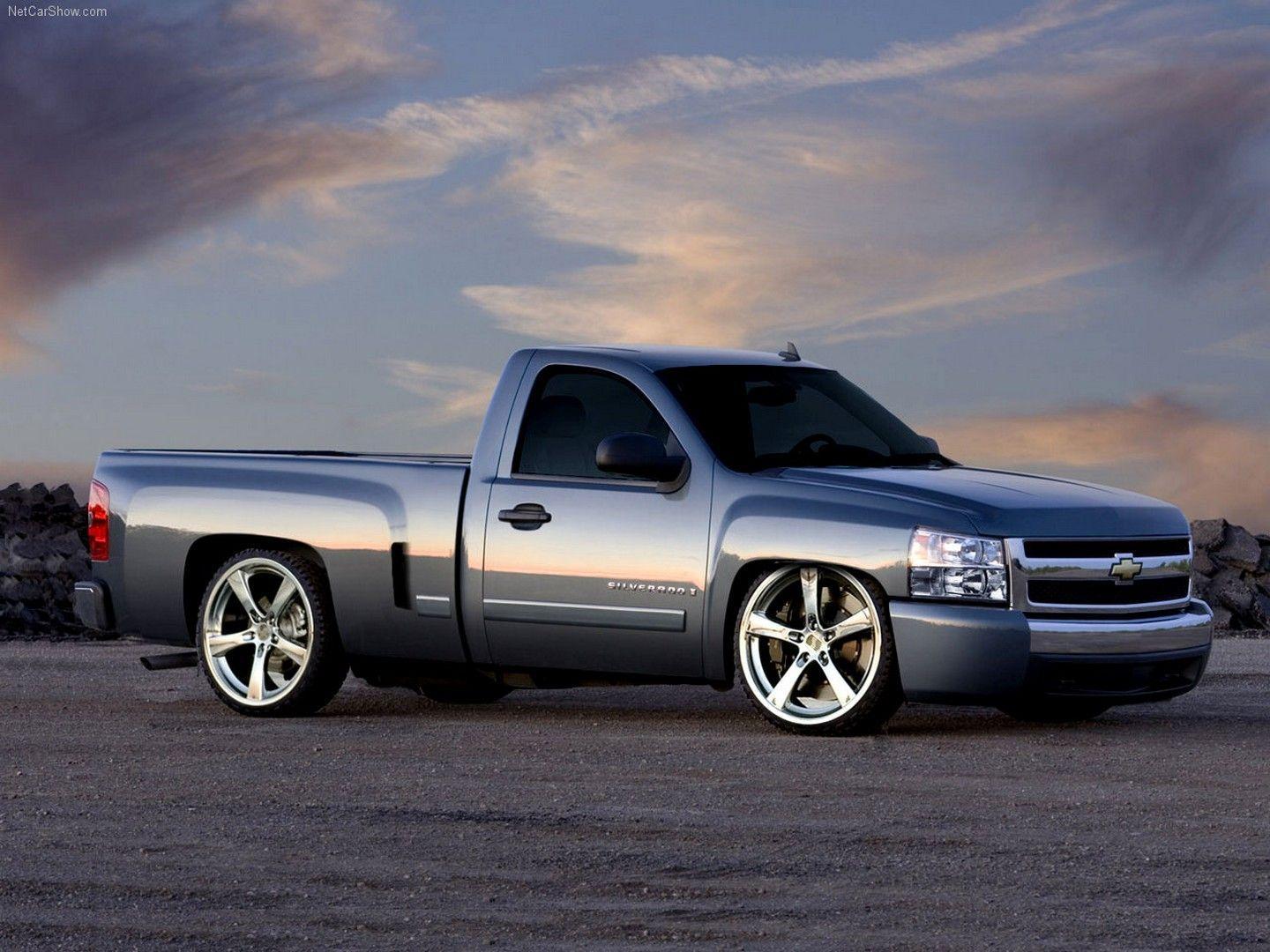 Chevrolet Silverado grigio custom, 1440x1080 HD, Desktop