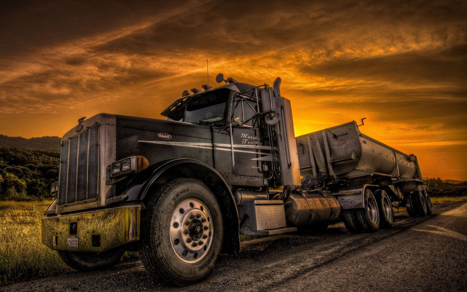 Camion cisterna al tramonto, 1920x1200 WUXGA, iMac
