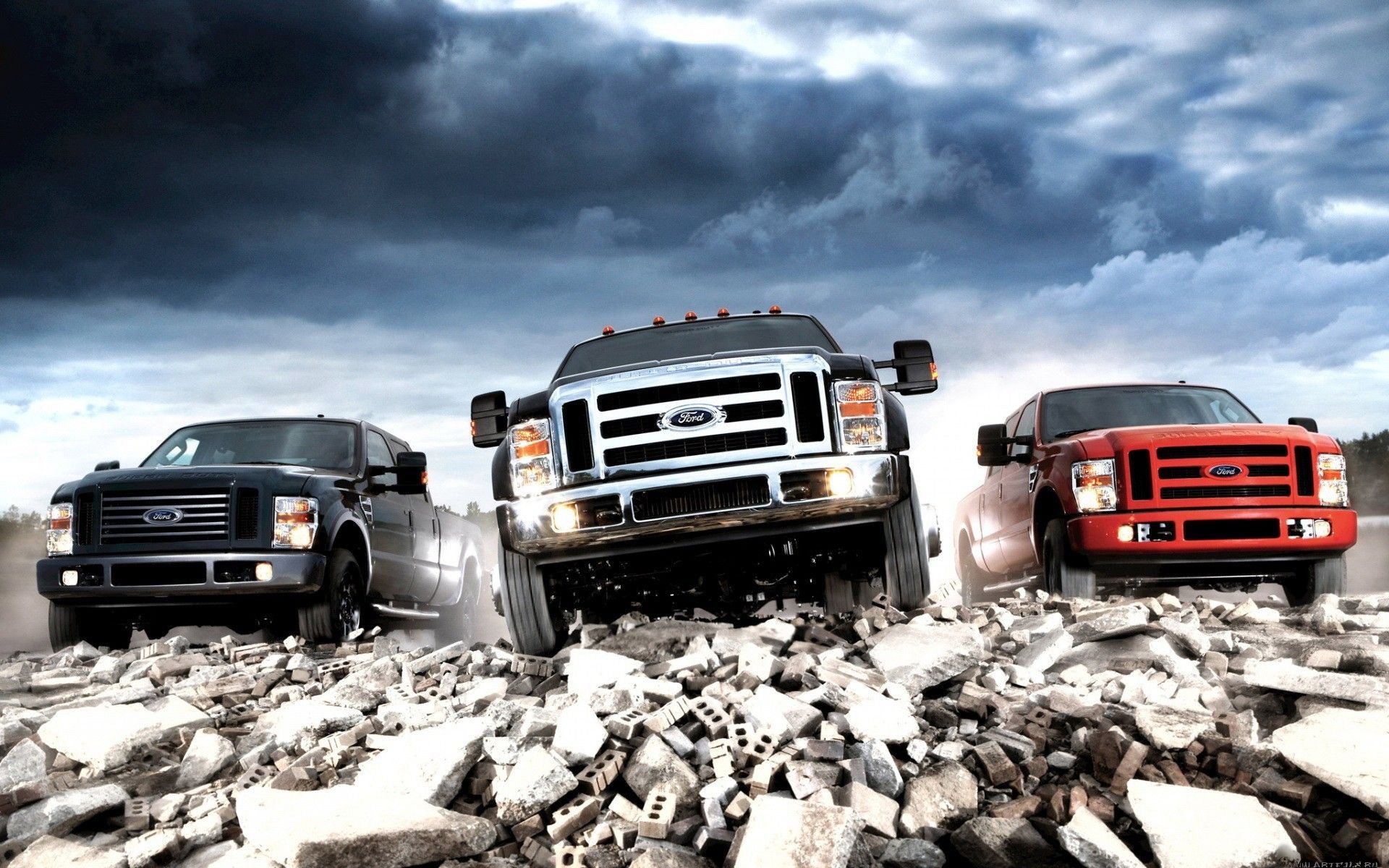 Camion Ford su macerie, 1920x1200 Full HD+, Laptop