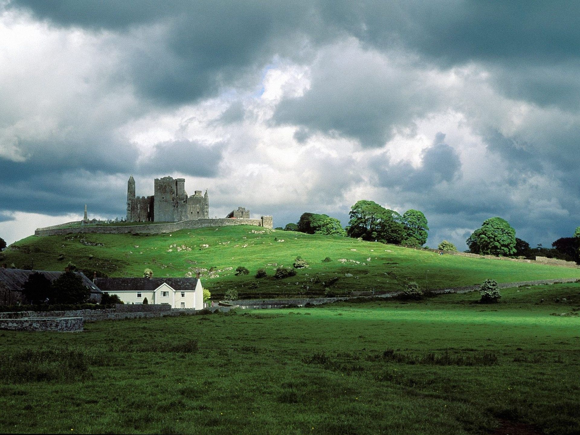Rocca di Cashel, campagna irlandese, 1920x1440 Full HD+, PC