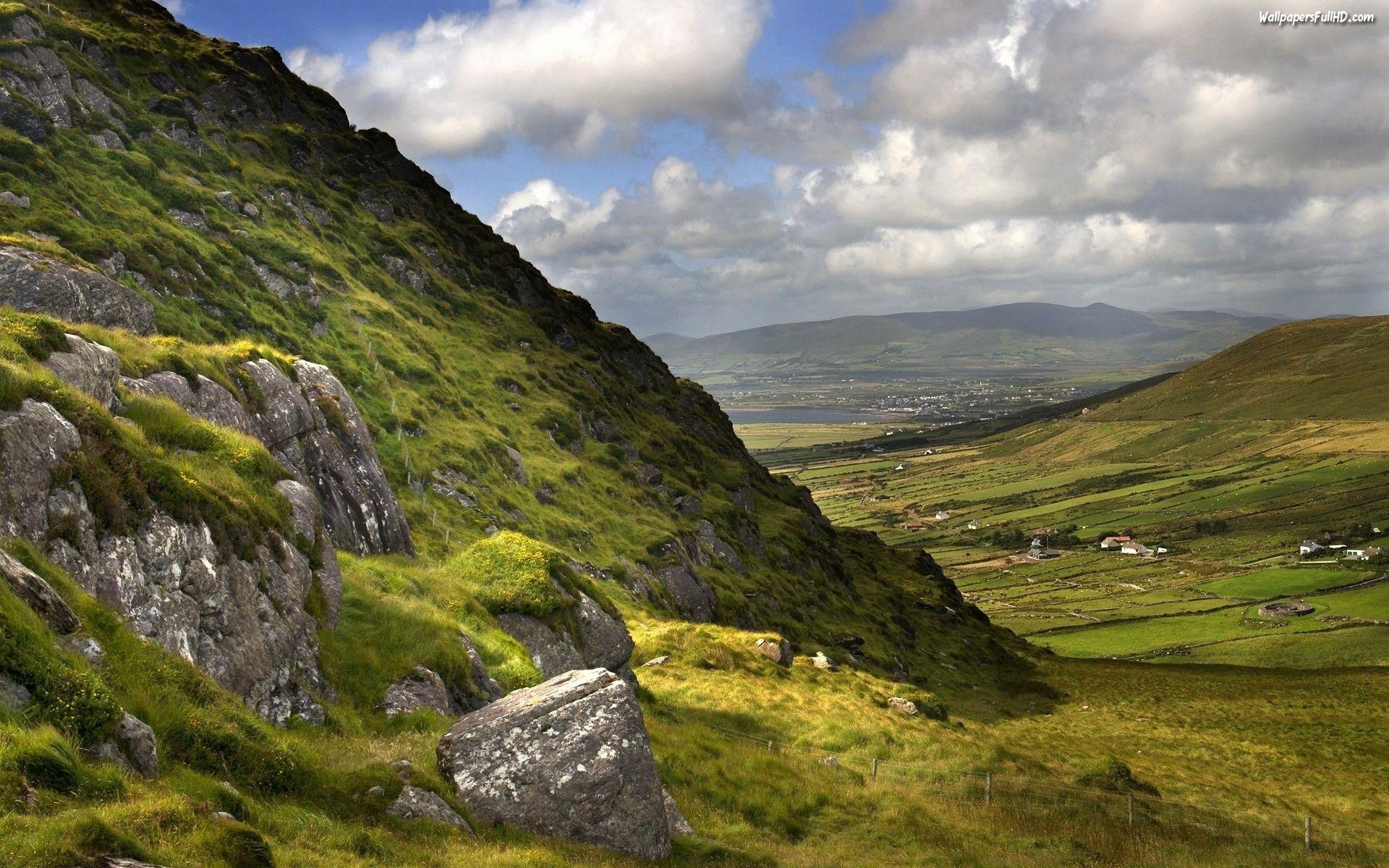 Colline verdi campagna irlandese, 1920x1200 Full HD+, Desktop