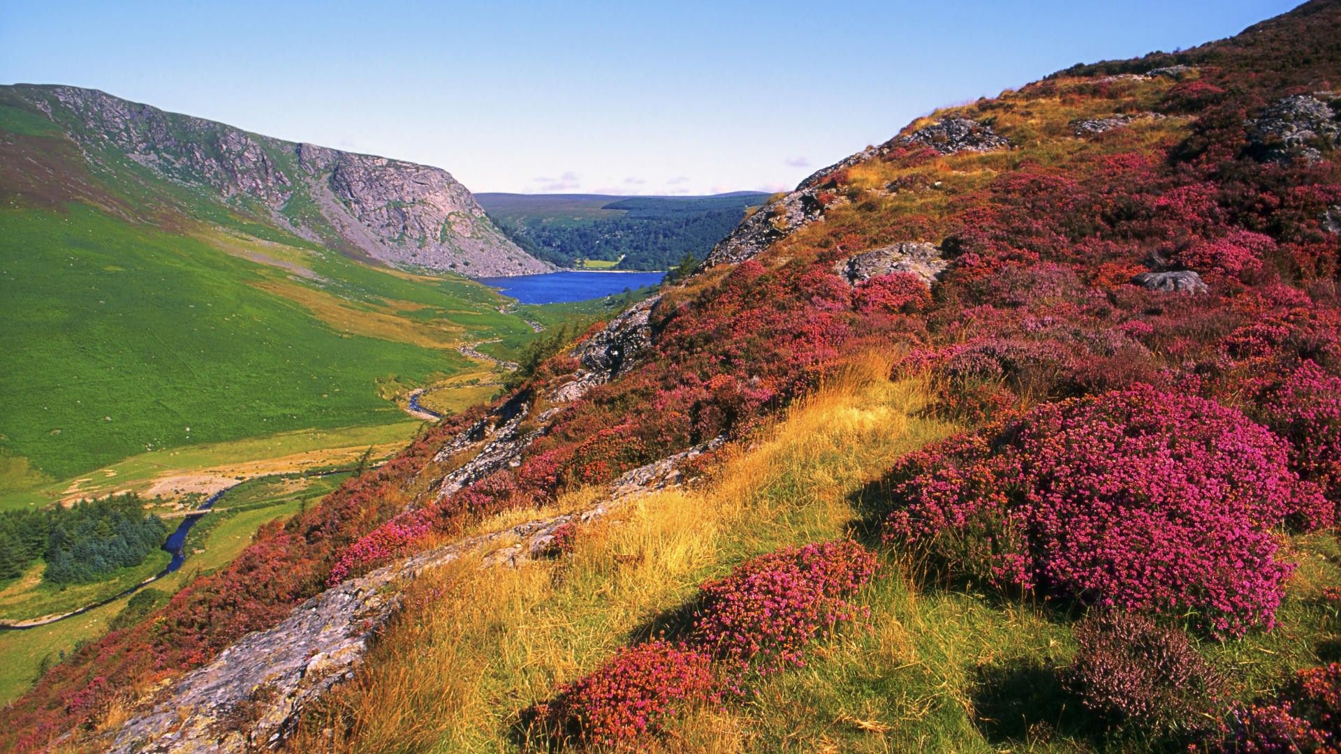 Valle irlandese con lago, 1920x1080 Full HD, Desktop