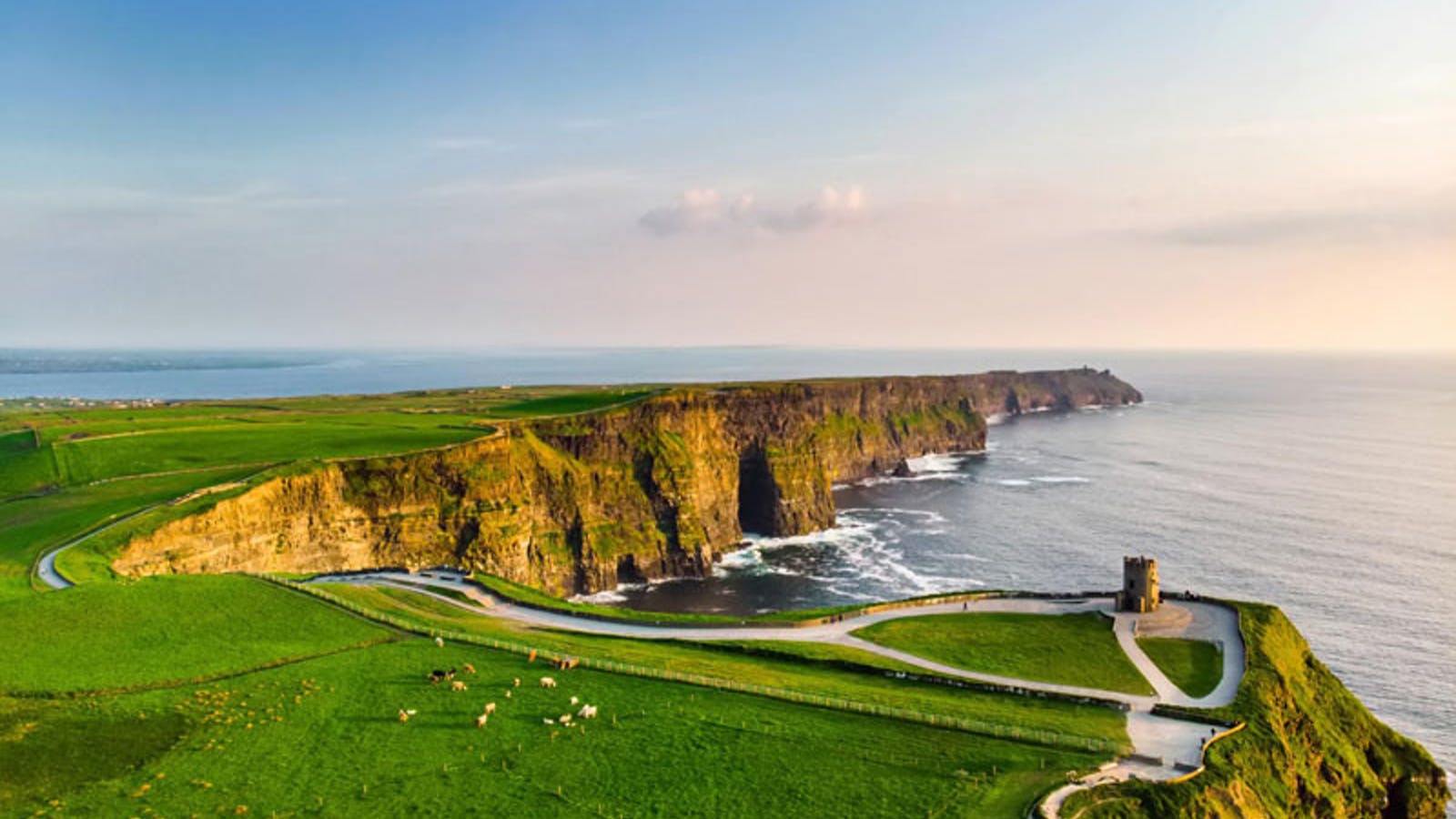 Scogliere verdi campagna irlandese, 1600x900 900p, PC Desktop