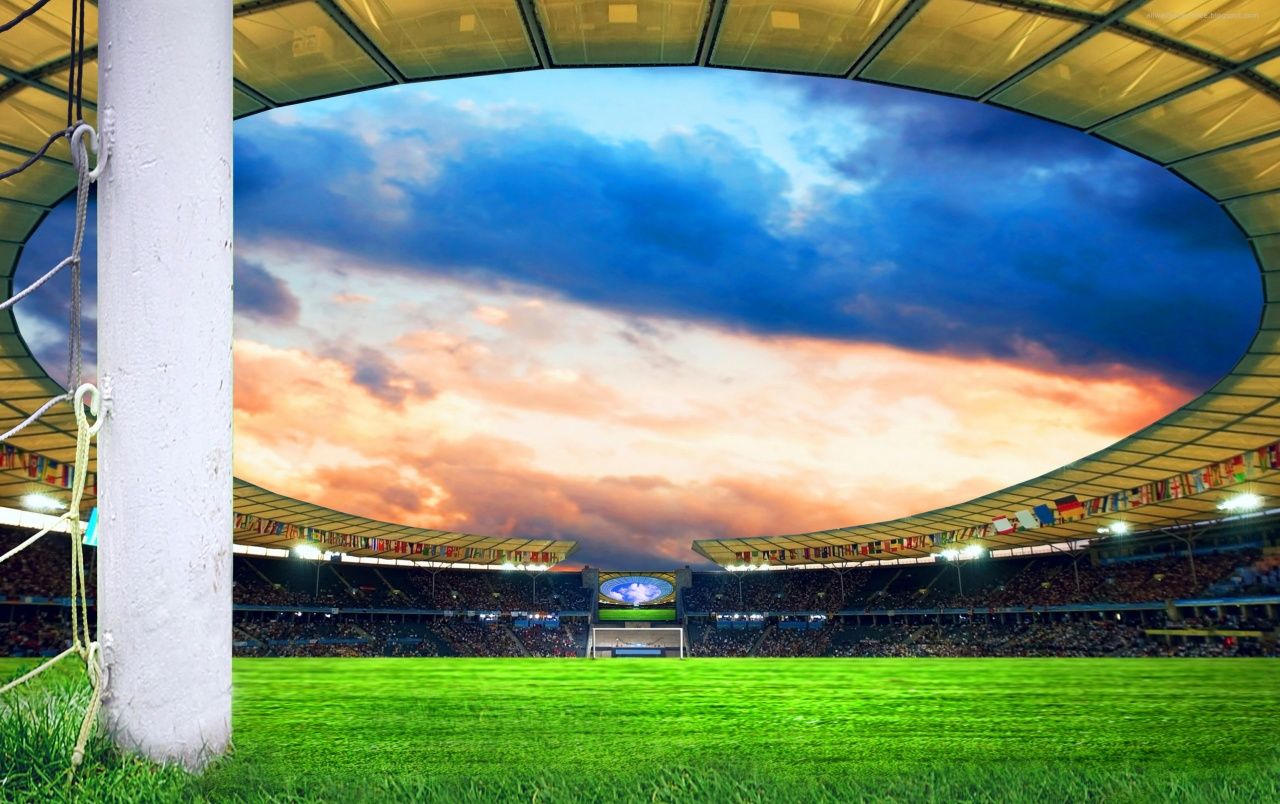 Stadio di calcio gremito notte, 1920x1080 Full HD 1080p, Desktop