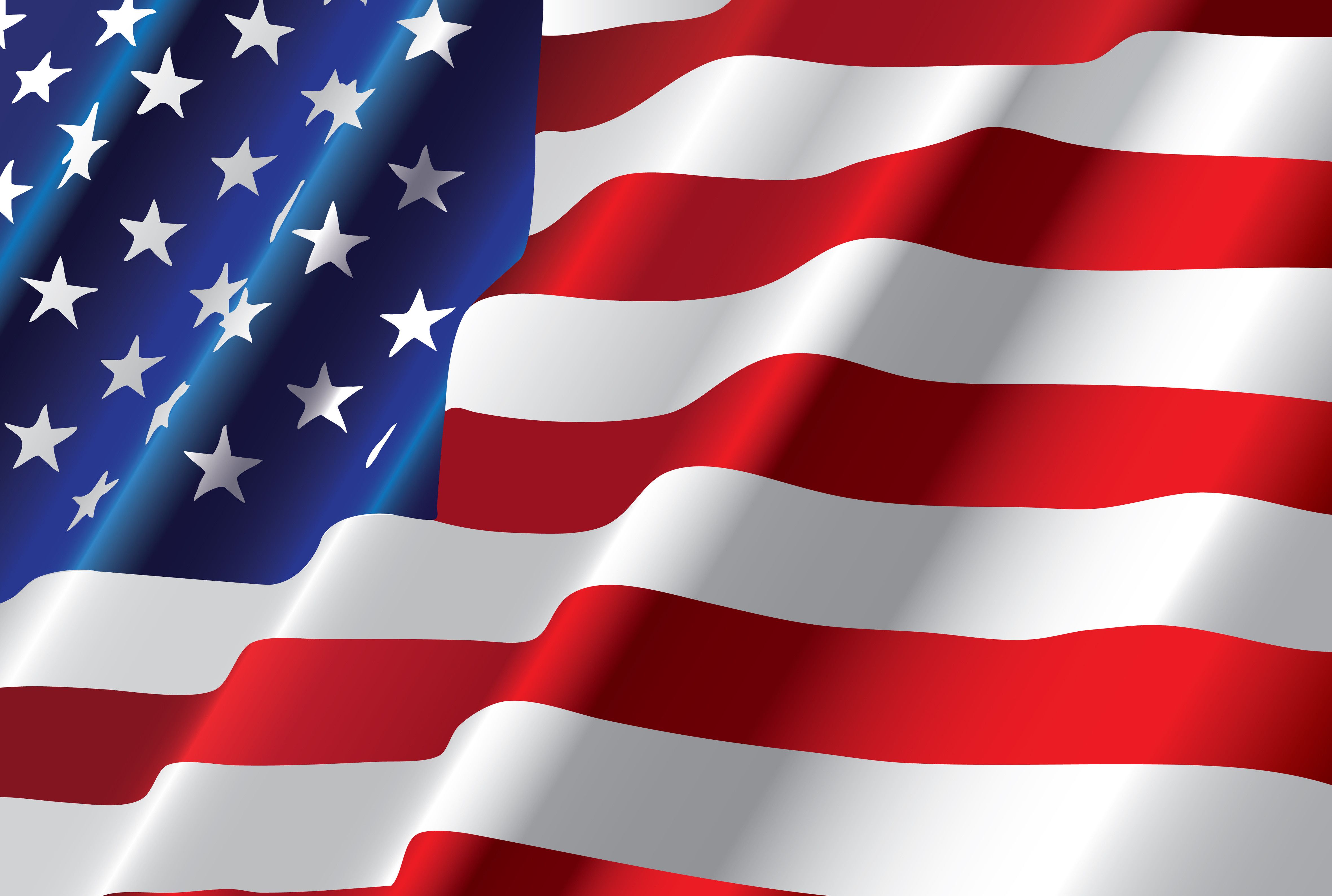 Bandiera USA ondulata, 4722x3176 Ultra HD, 4K TV