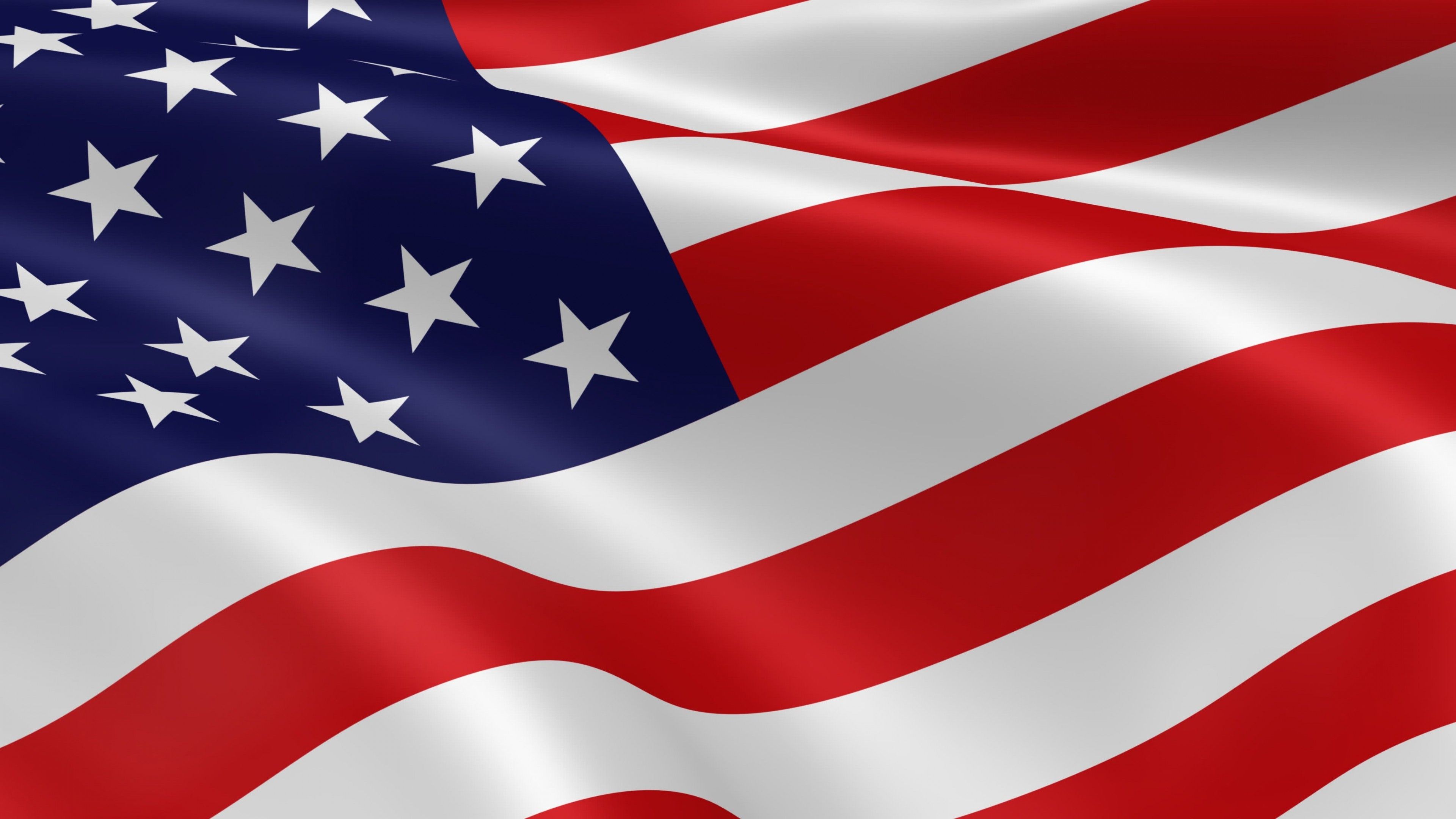Bandiera americana ondulata, 3840x2160 4K Ultra HD, Monitor 4K