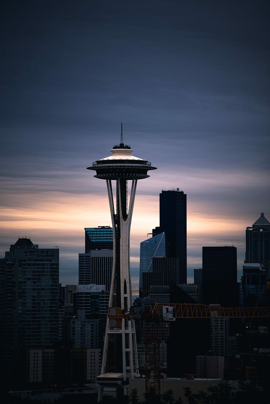 Space Needle Seattle al tramonto, 910x1363 Full HD Verticale, Samsung Galaxy