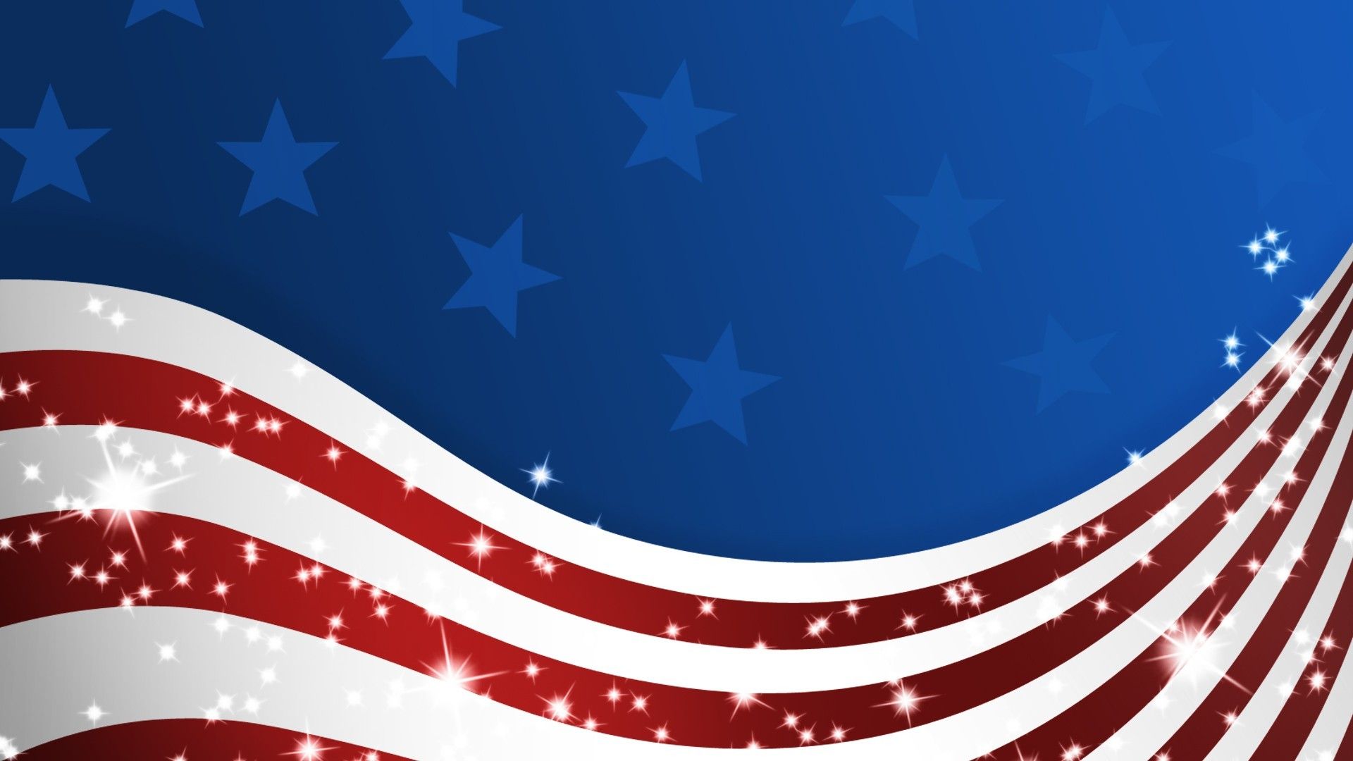 Bandiera americana 3D stilizzata, 1920x1080 Full HD 1080p, Laptop