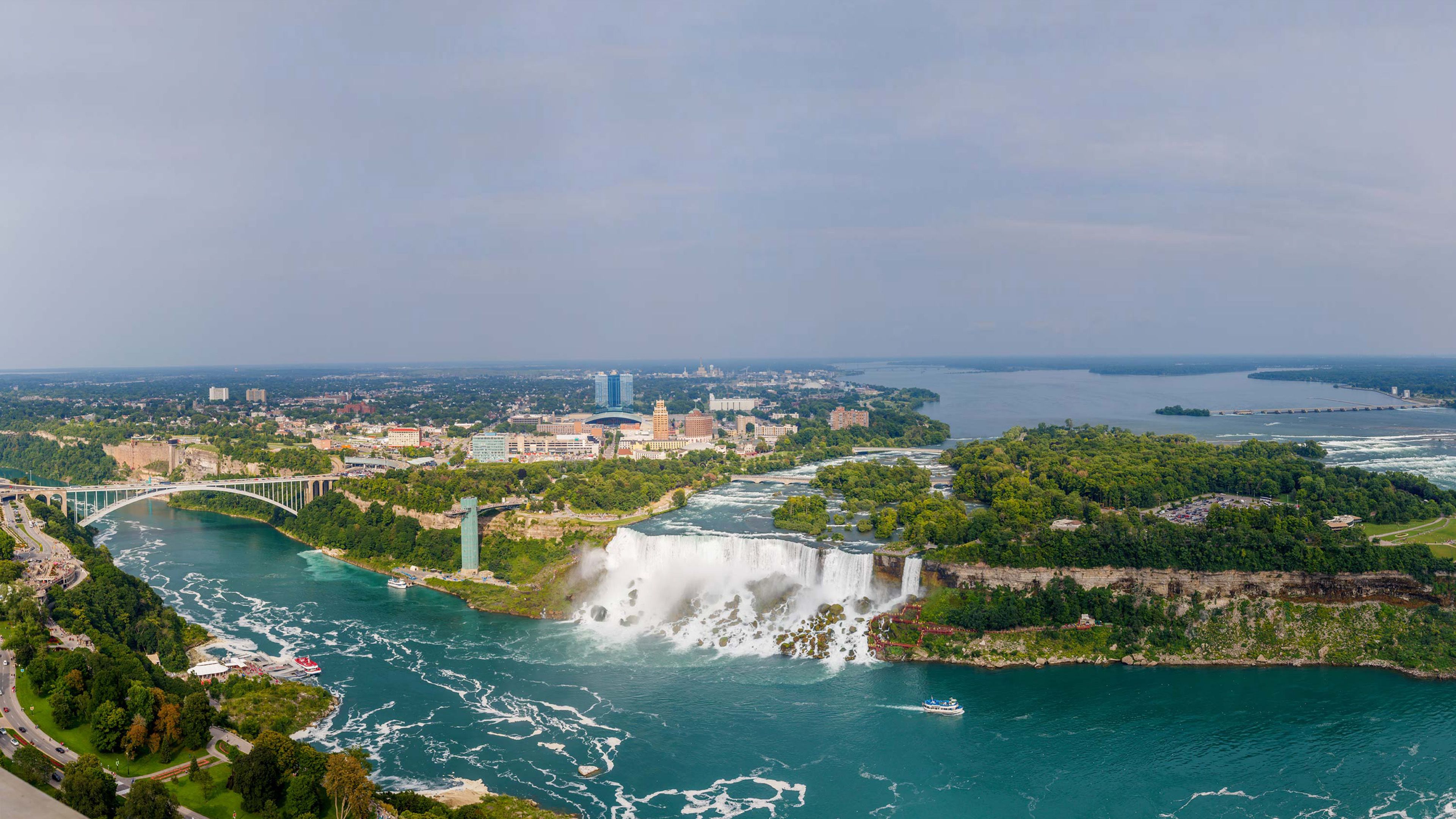 Cascate del Niagara panoramica, 3840x2160 Ultra HD, Monitor 4K