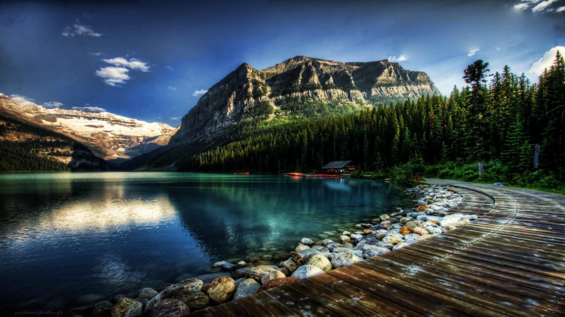 Lago Louise montagne Canada, 1920x1200 WUXGA, Laptop