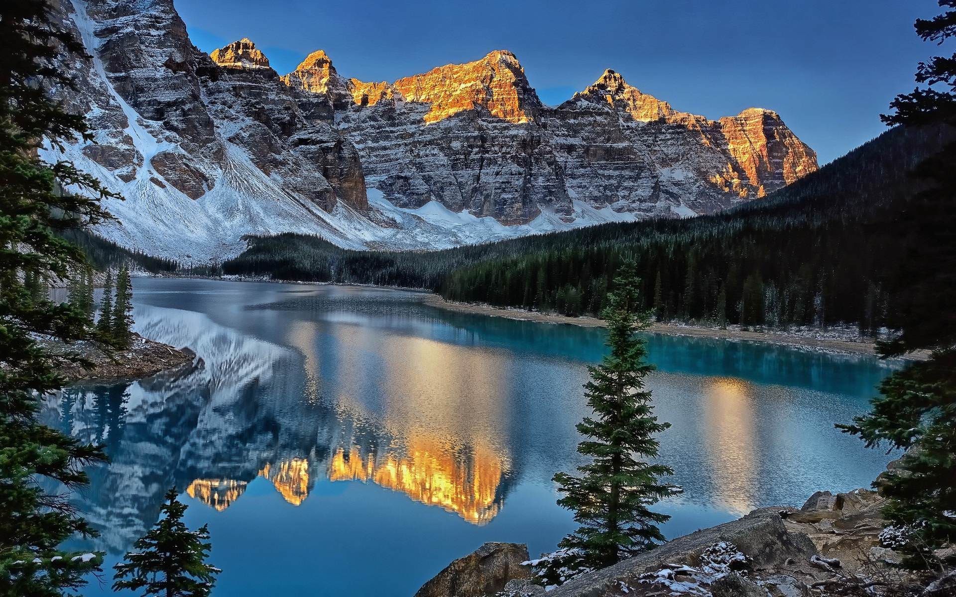 Lago Moraine, montagne Canada, 1920x1200 Full HD+ WUXGA, Desktop