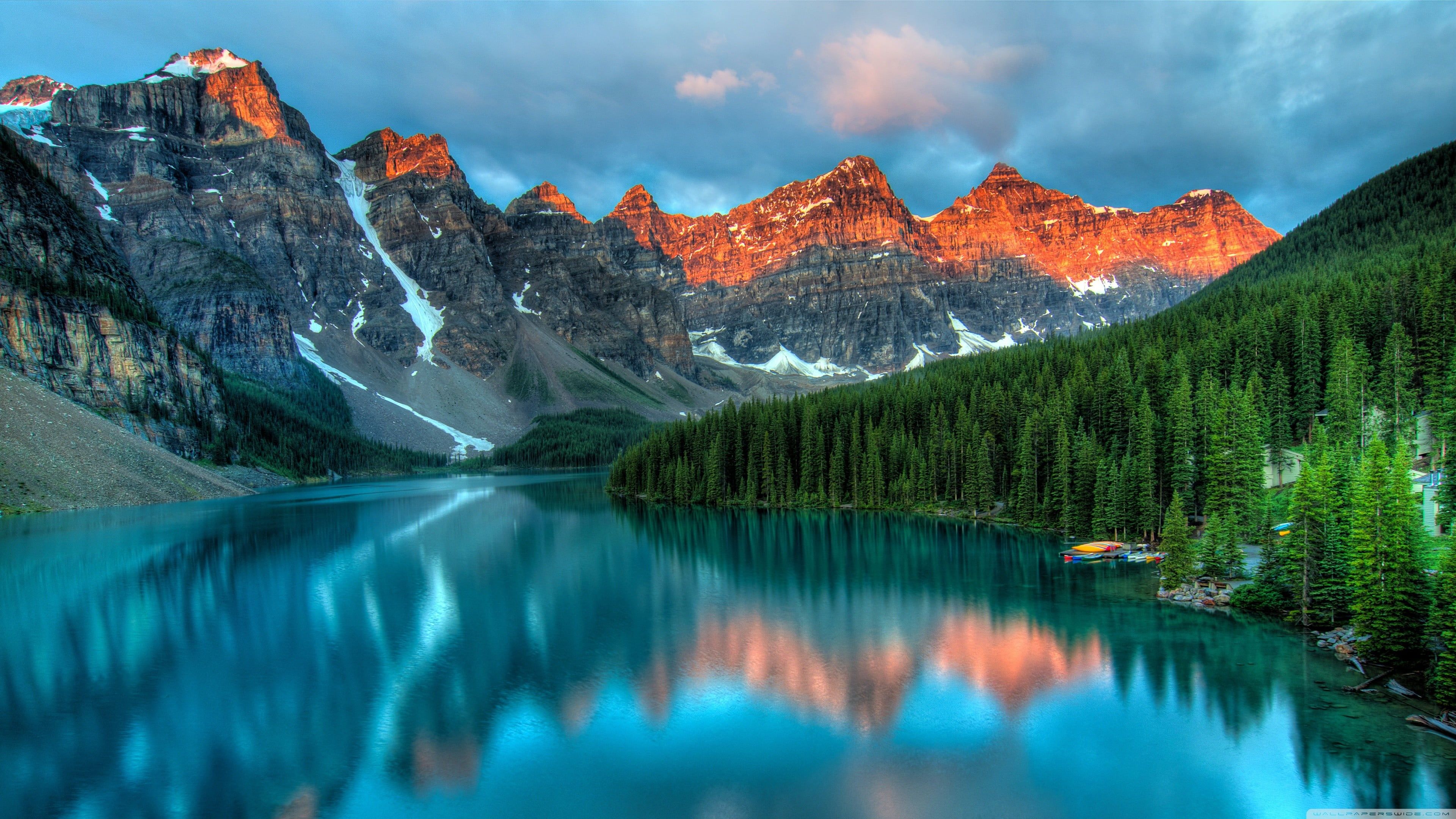 Moraine Lake, Banff Canada, Alberta, 3840x2160 Ultra HD, 4K TV