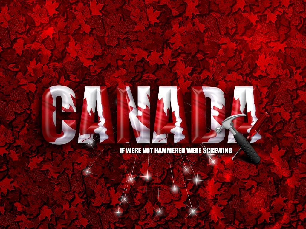 Bandiera Canada e casa campagna, 1024x768 HD, Desktop