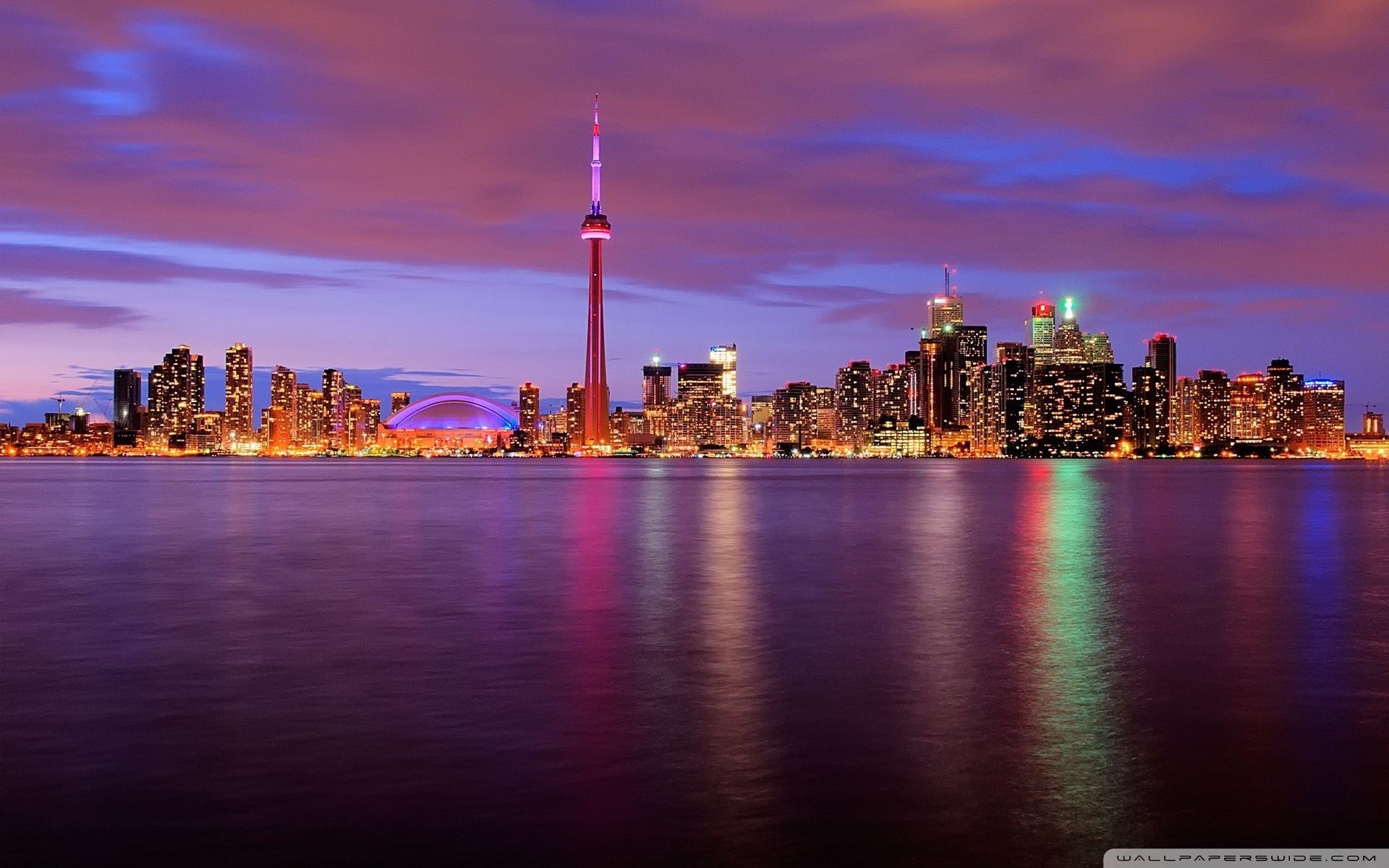 Skyline di Toronto al crepuscolo, 1920x1200 Full HD+, Desktop