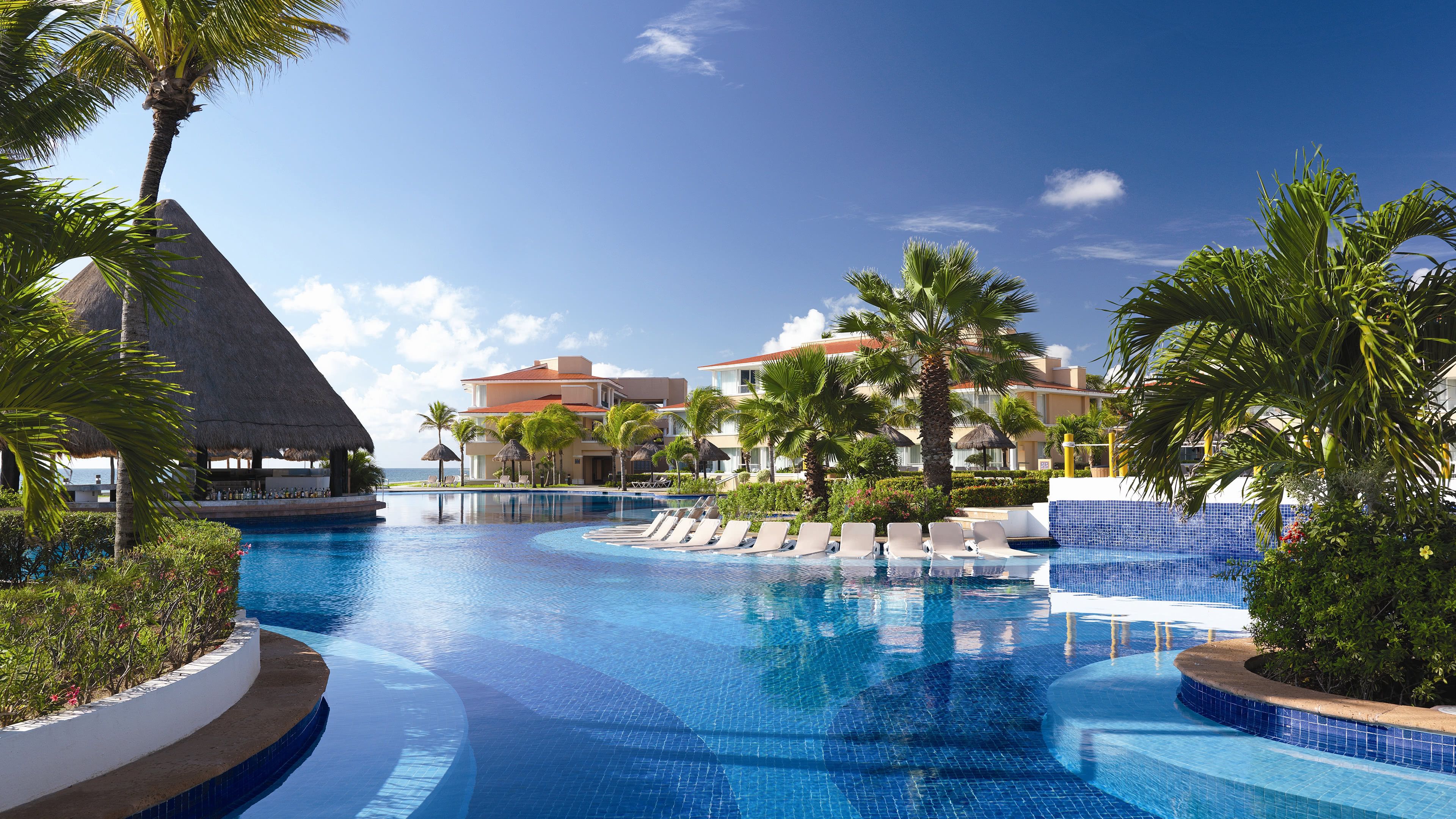 Resort piscina Cancún Messico, 3840x2160 Ultra HD, 4K TV