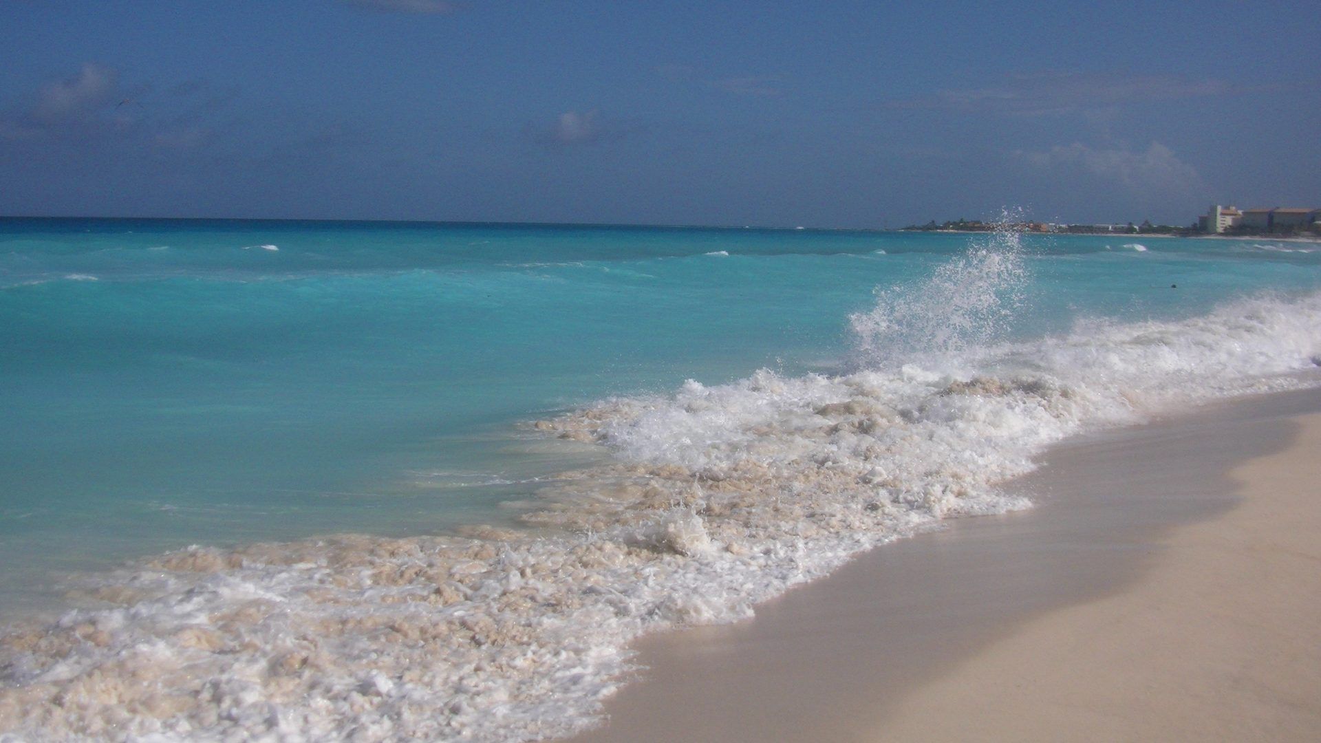 Spiaggia mare turchese Cancún, 1920x1080 Full HD, Laptop