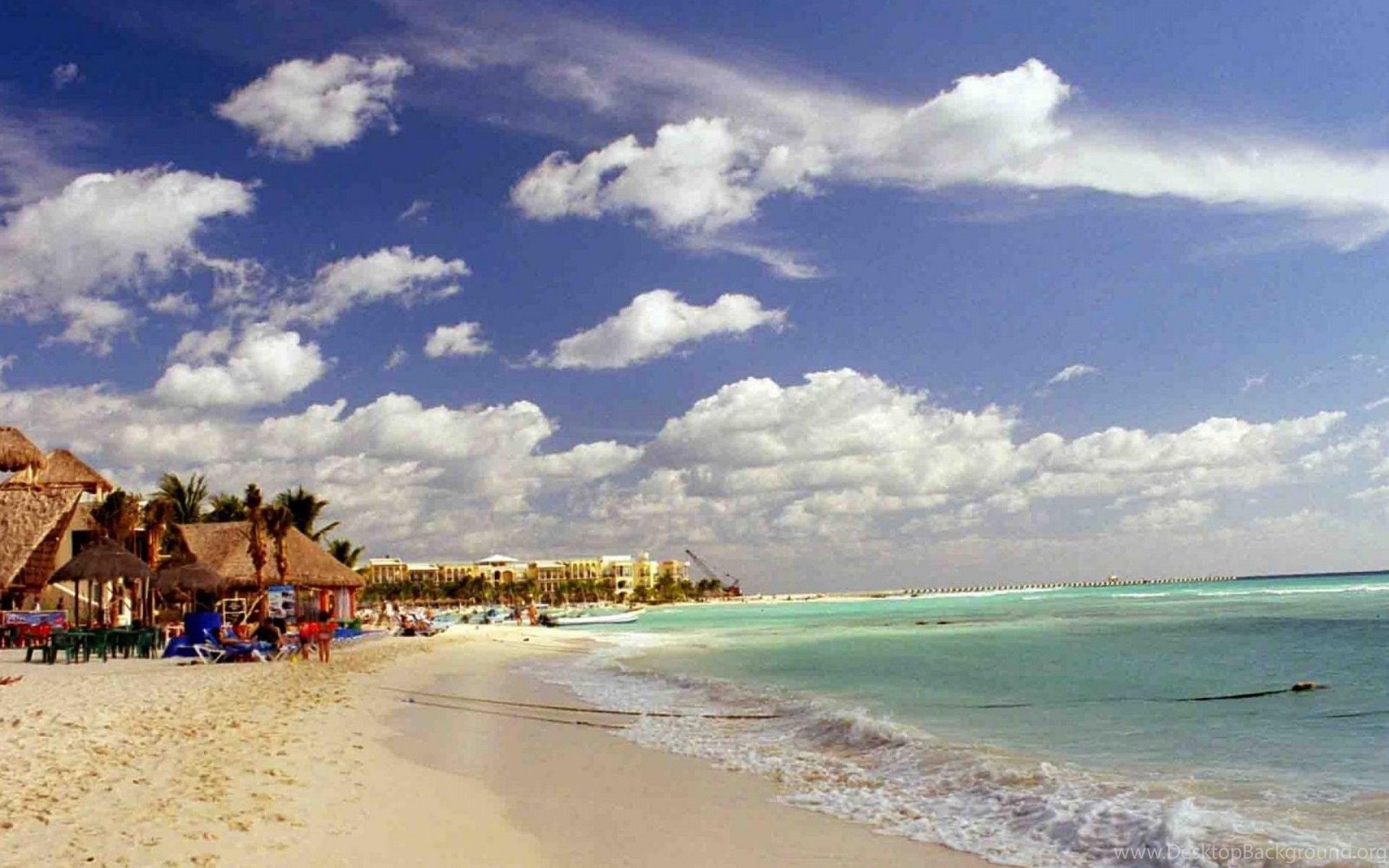 Spiaggia tropicale Cancún, 1920x1200 WUXGA, Desktop