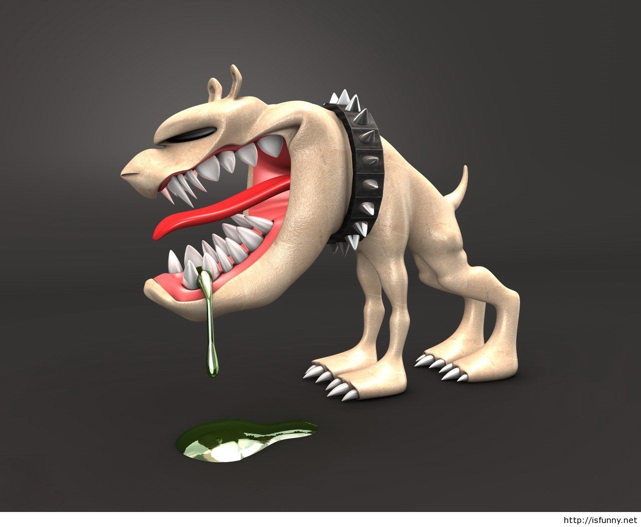 Bulldog animato con pistola, 1600x1200 900p, Desktop