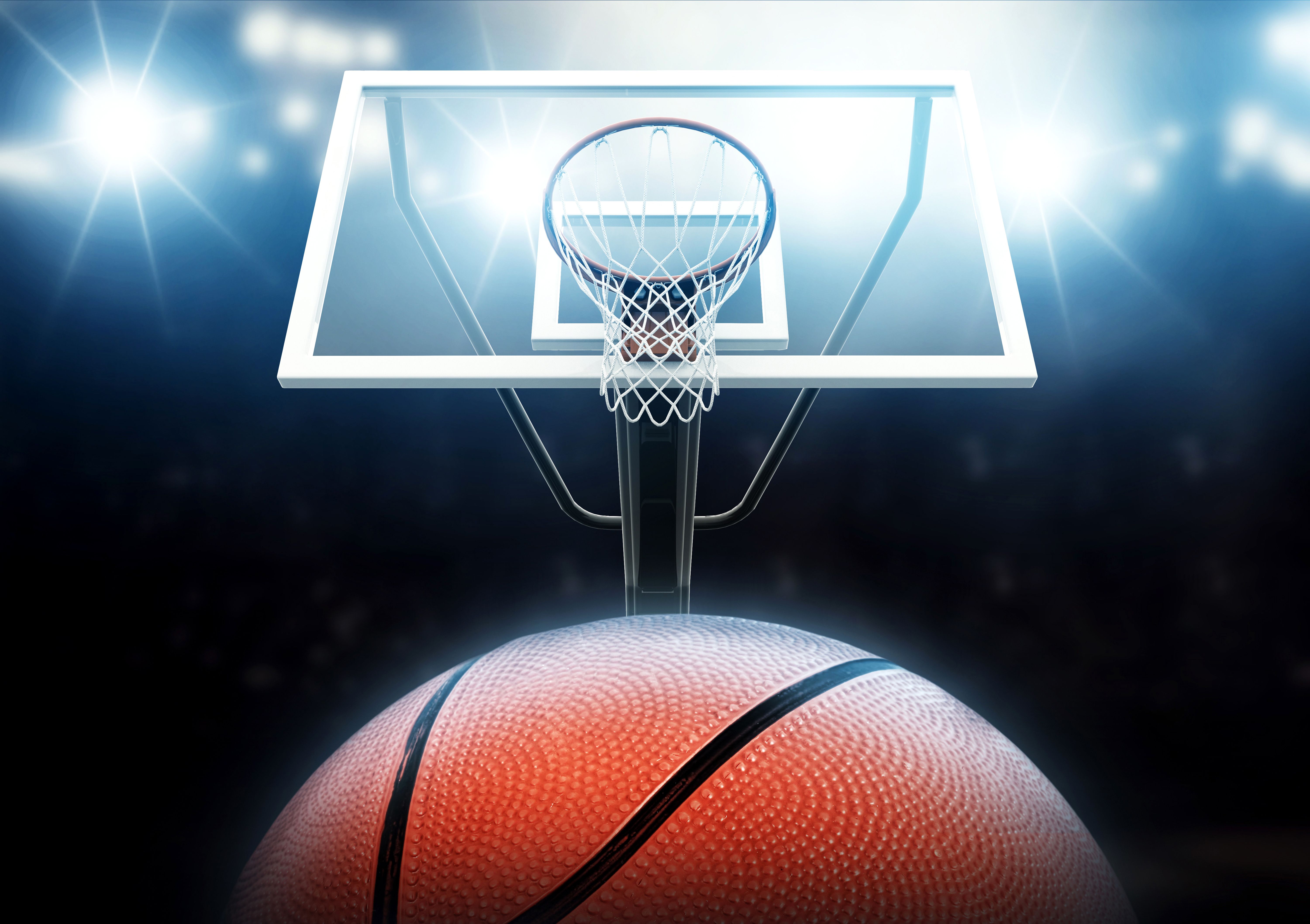 Pallone da basket e canestro, 6000x4232 UHD, PC 4K