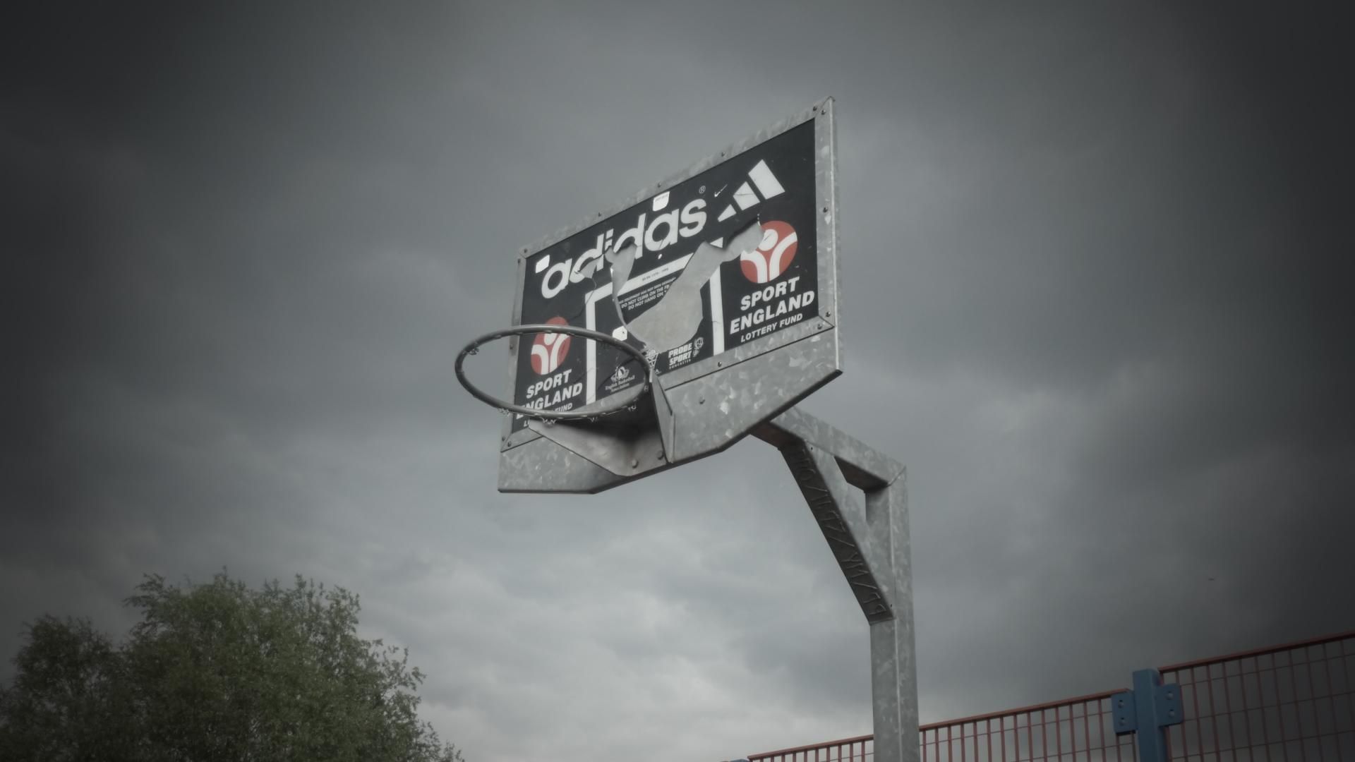 Canestro basket Adidas cielo nuvoloso, 1920x1080 Full HD, PC Desktop