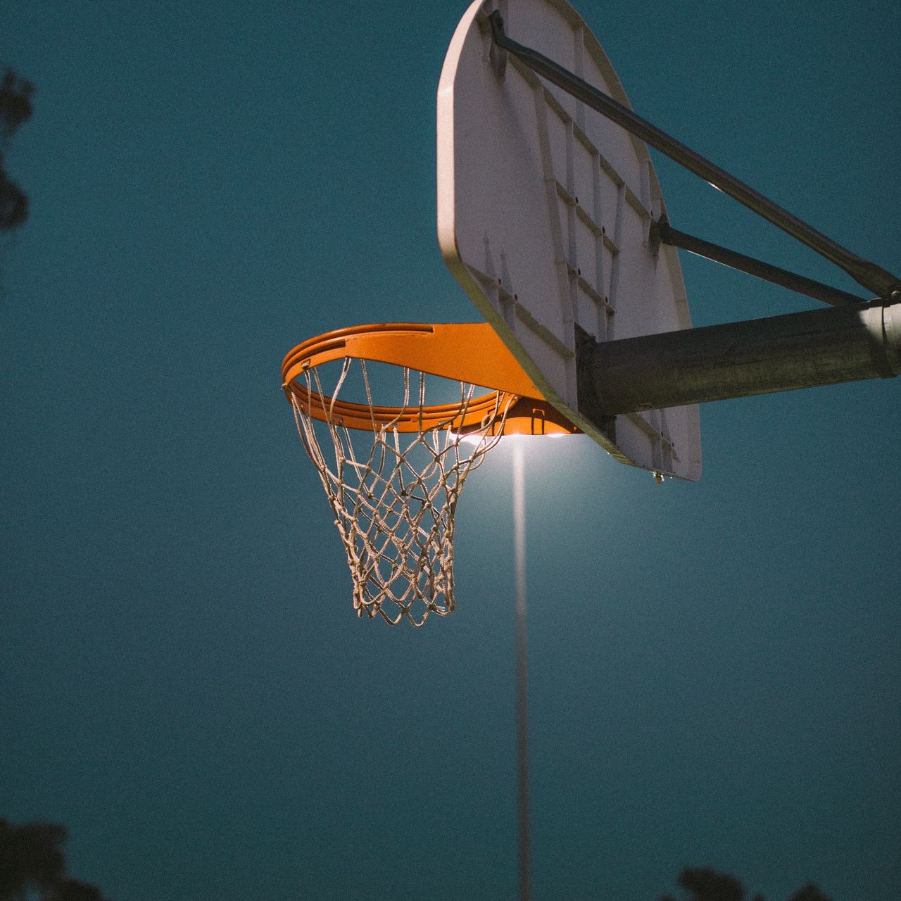 Canestro da basket illuminato notte, 1280x1280 HD, Desktop