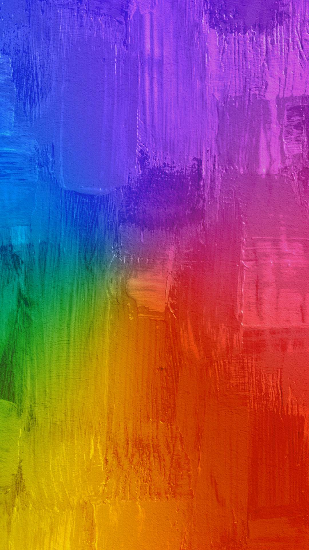 Texture pittorica arcobaleno astratta, 1080x1920 Verticale, Samsung Galaxy