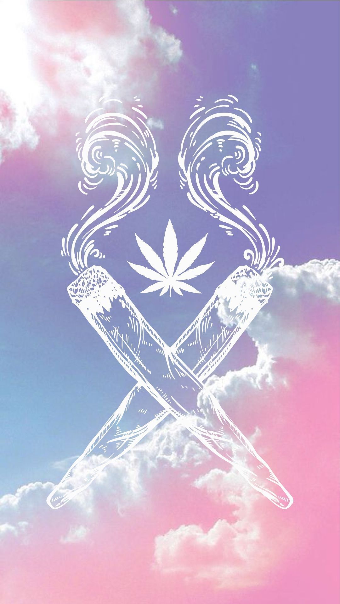 Foglia cannabis bianca e fumo, 1000x1000 HD, PC Desktop