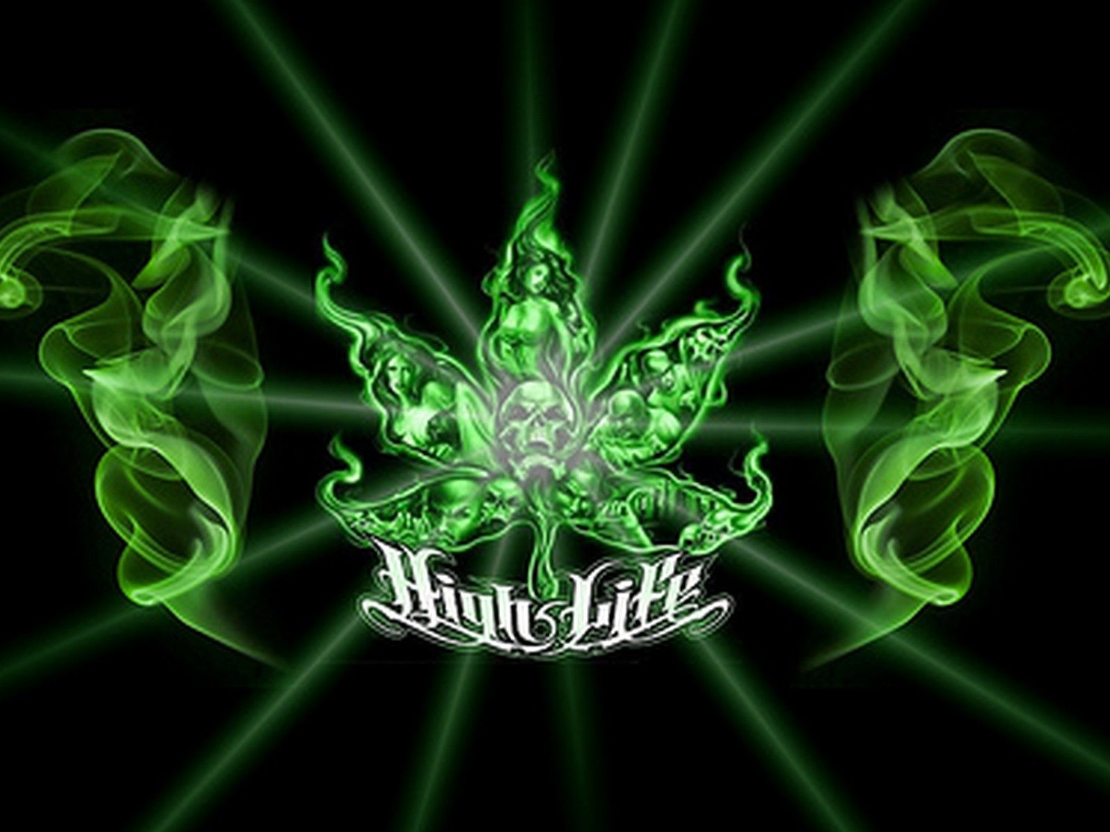 Foglia marijuana verde luminosa, 1600x1200 900p, Laptop