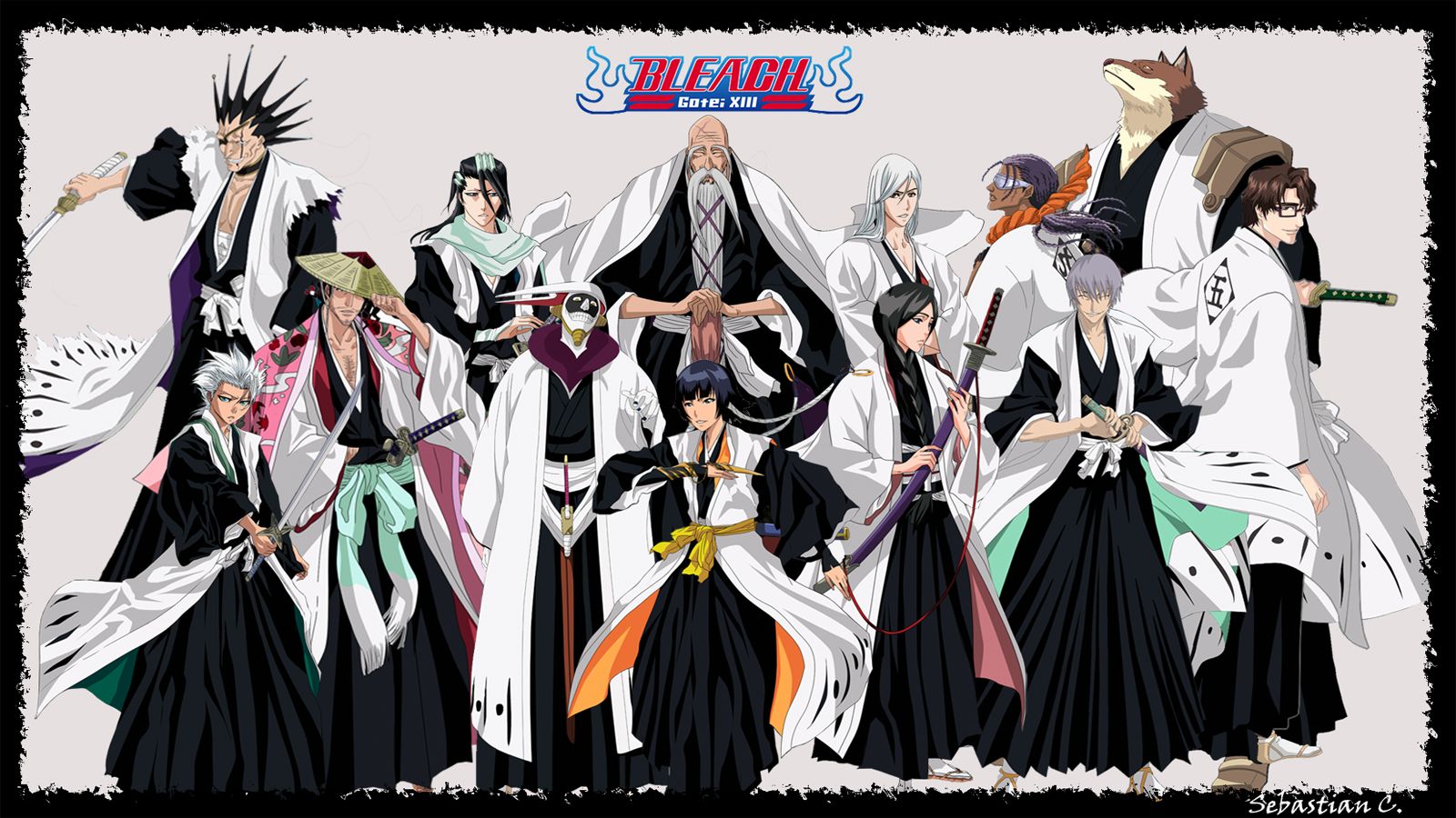 Capitani Bleach gruppo anime, manga, 1600x900 900p, Desktop