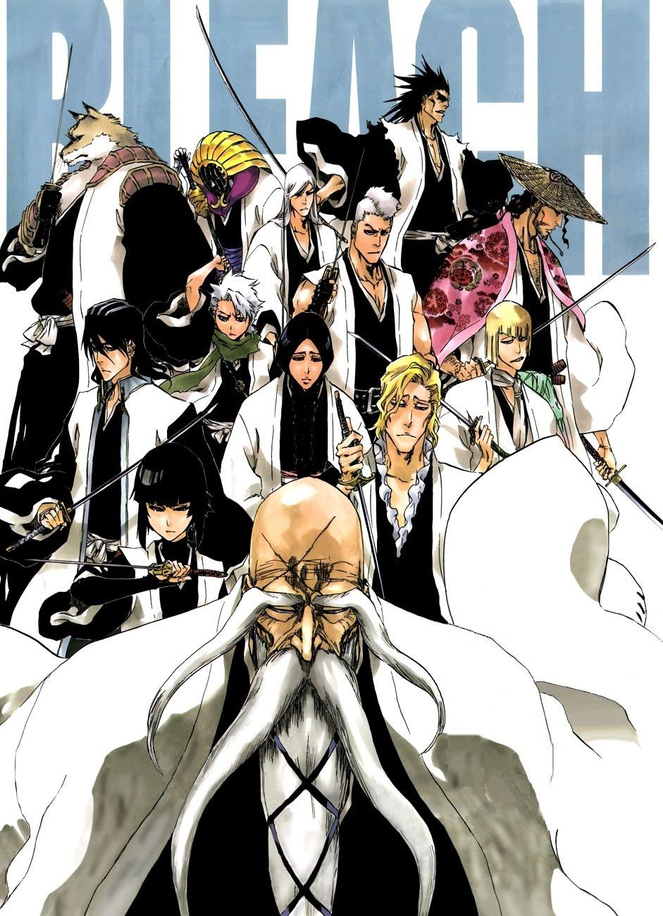 Capitani Gotei 13 Bleach, anime, 941x1300 Full HD Verticale, Smartphone