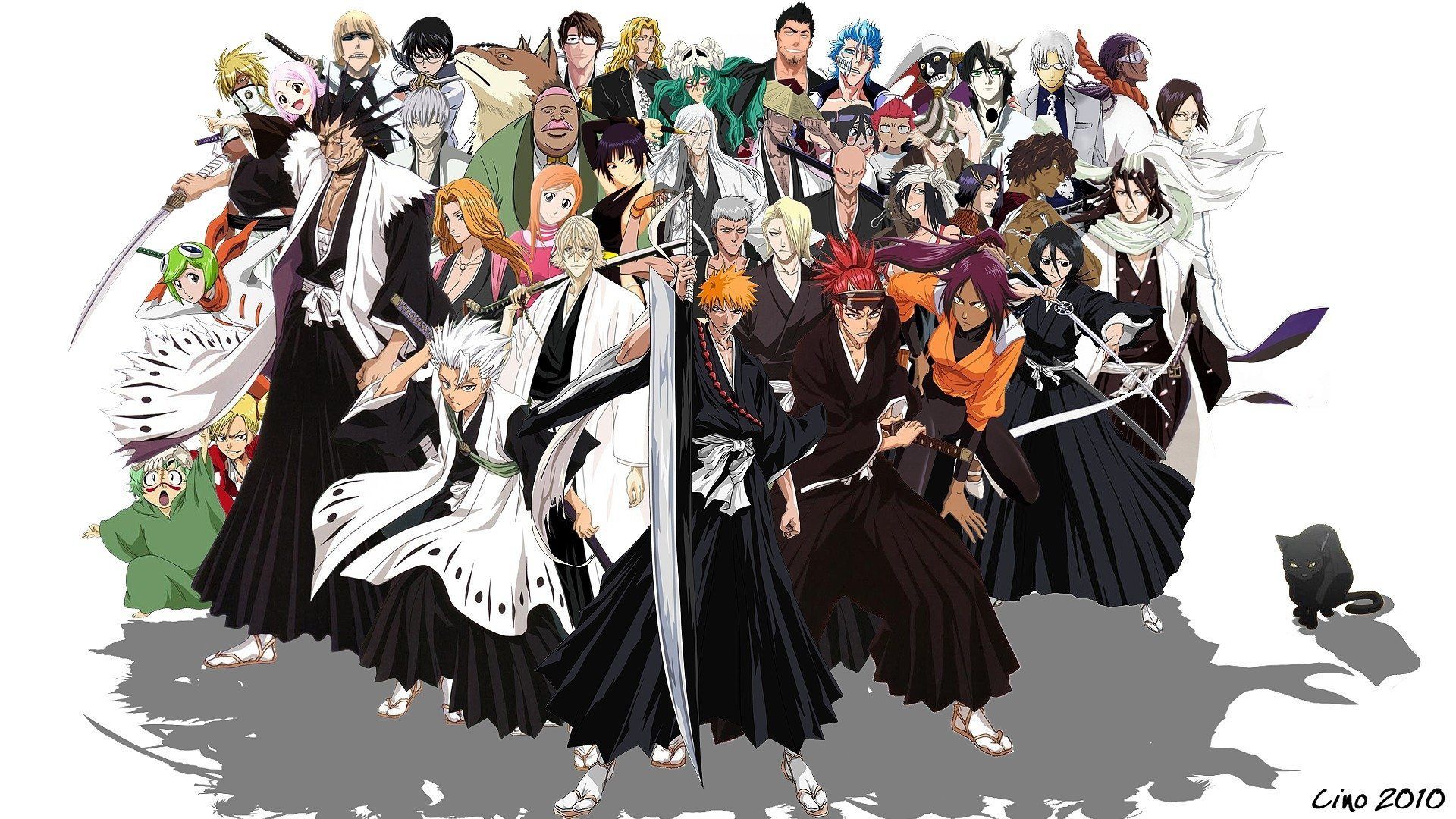 Capitani e personaggi Bleach gruppo, 1920x1080 Full HD 1080p, PC Desktop