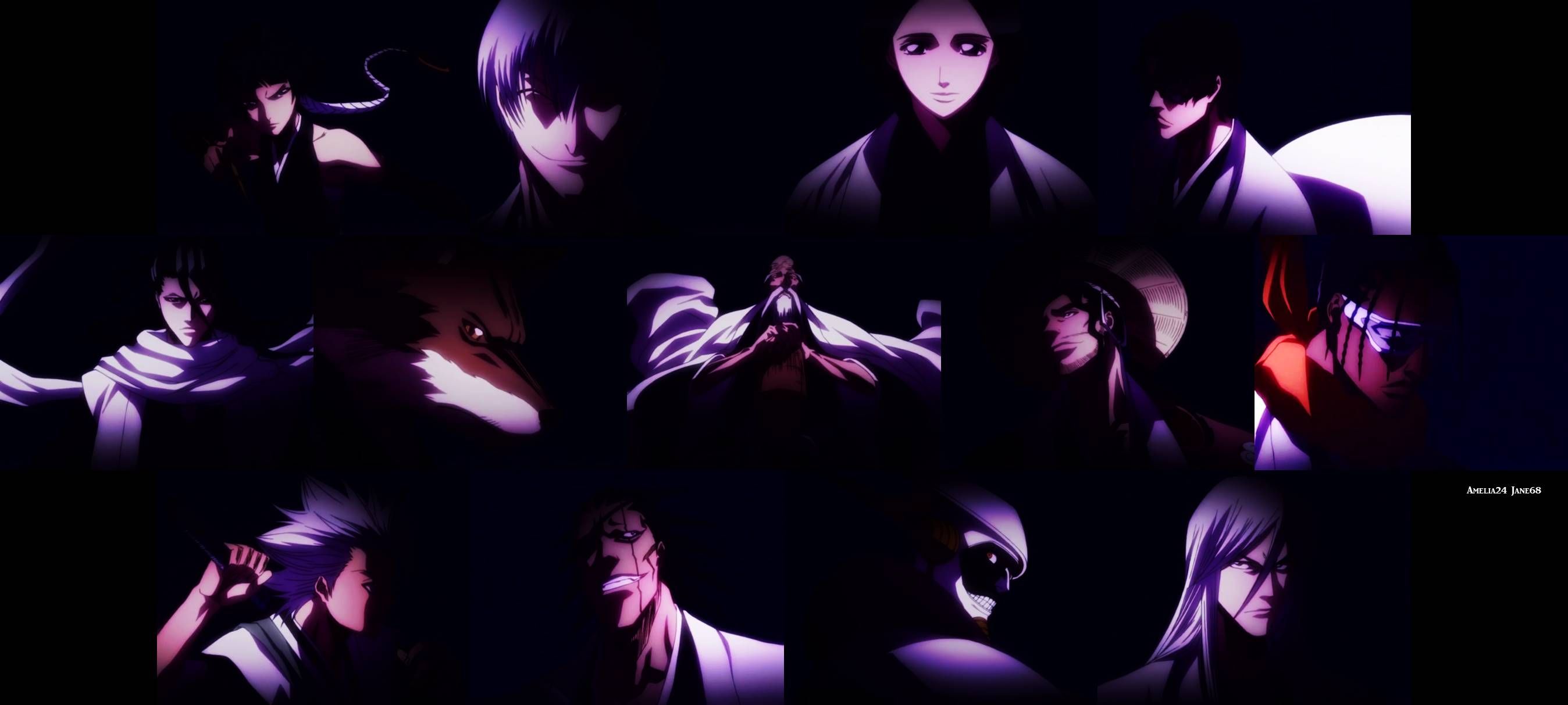 Capitani Bleach mosaico oscuro, 2696x1213 21:9, Ultrawide