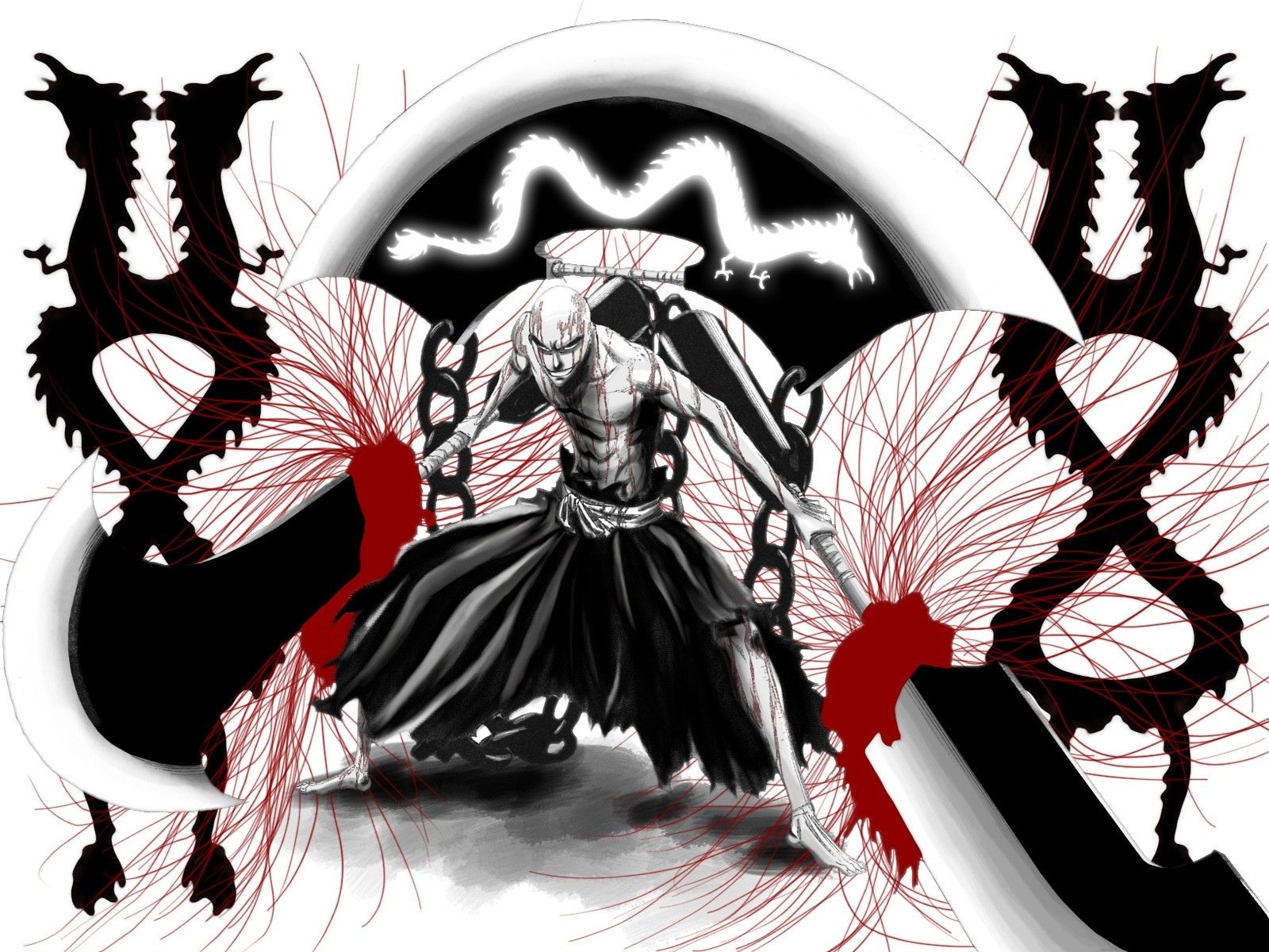 Capitano Bleach catene rosse, 1600x1200 HD, ROG Asus Laptop