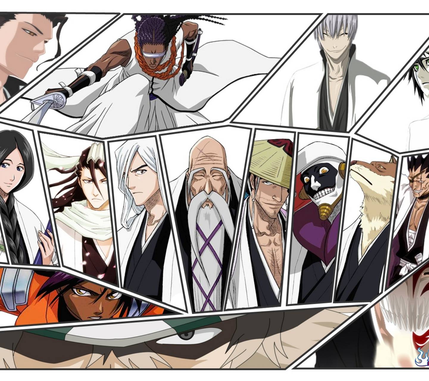 Capitani Bleach anime collage, 1441x1280 HD, Desktop