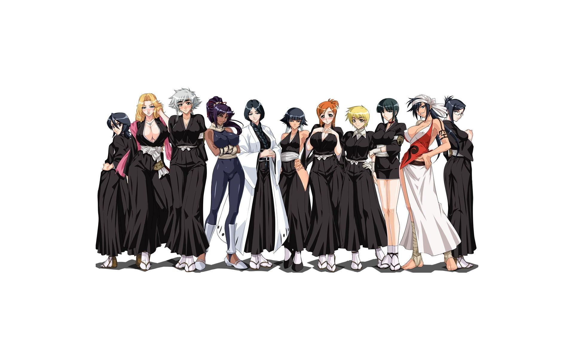 Capitani Bleach in fila, 1920x1200 WUXGA, Laptop