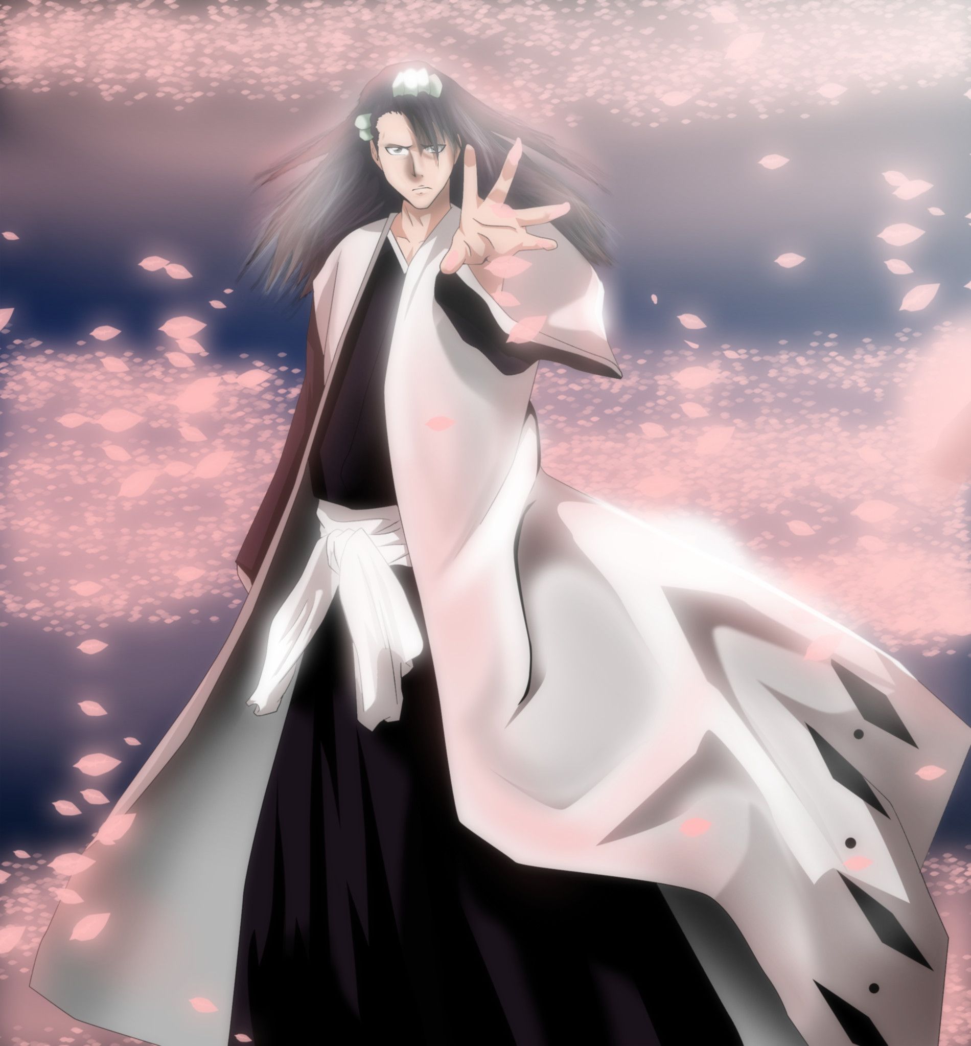 Byakuya Kuchiki, Bleach, 1900x2046 Full HD Verticale, iPhone