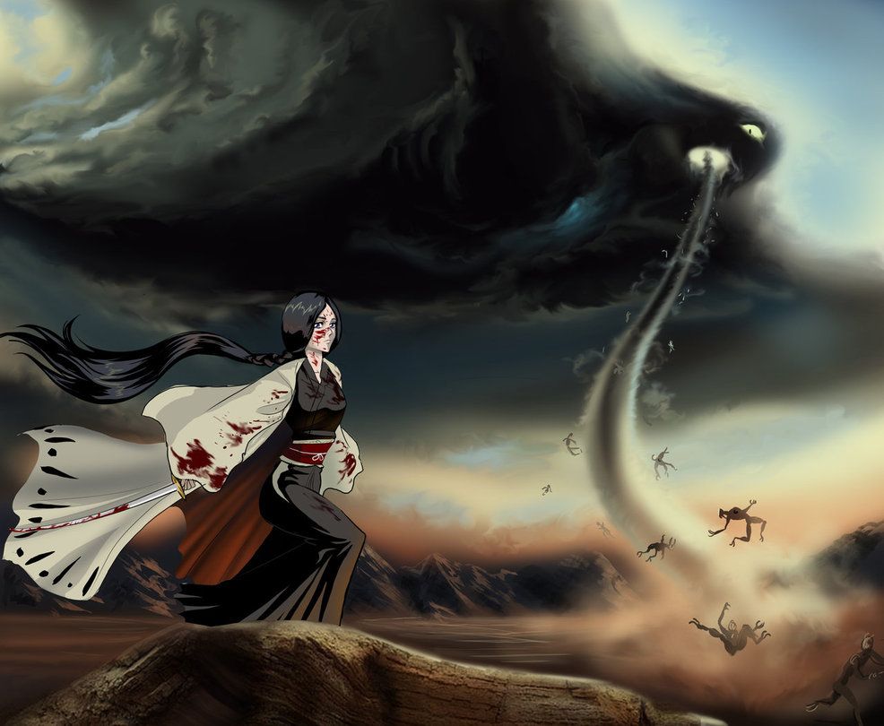 Capitano Bleach, bankai oscuro, 986x810 HD, Desktop