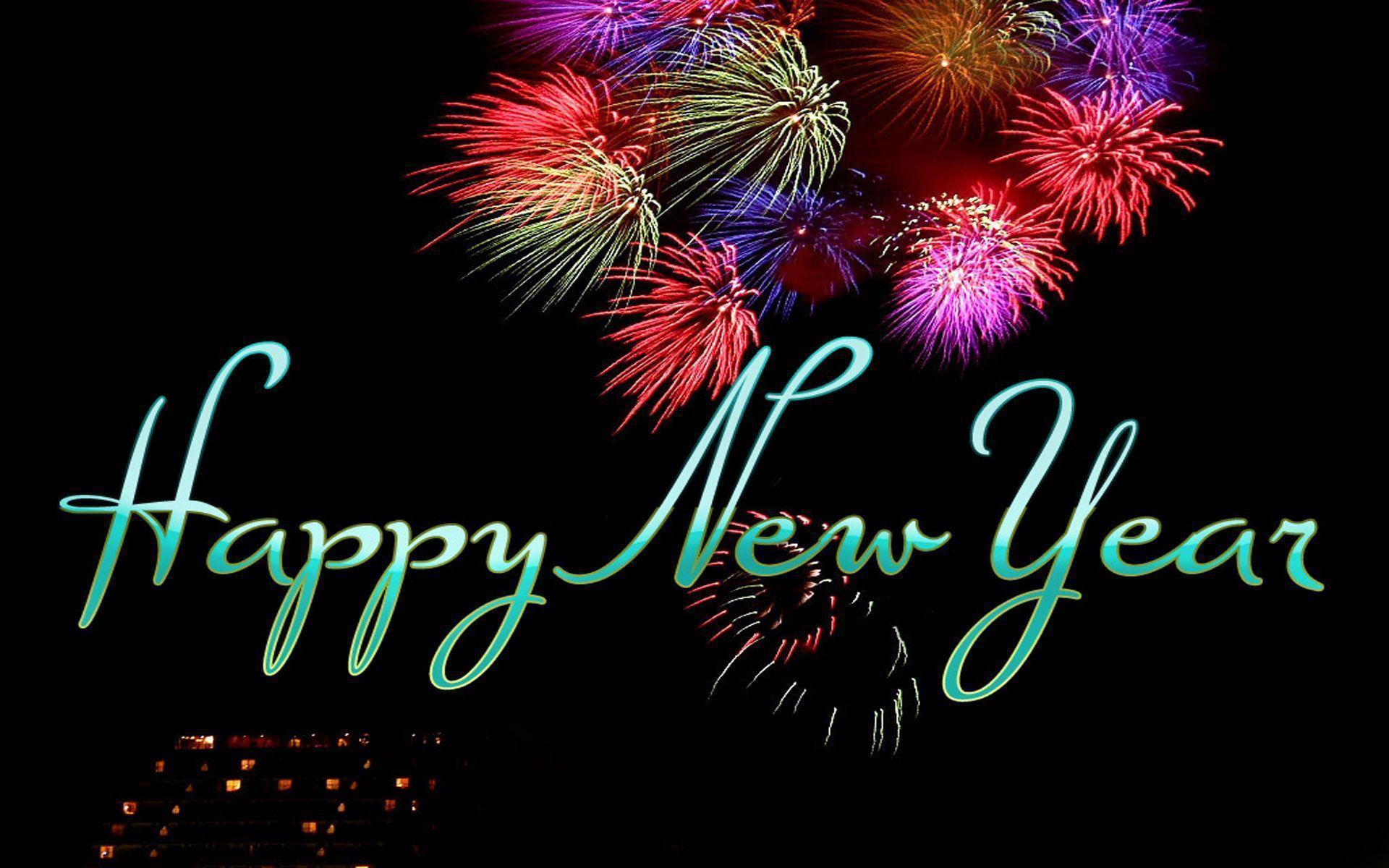 Fuochi d'artificio Happy New Year, 1920x1200 Full HD+, iMac