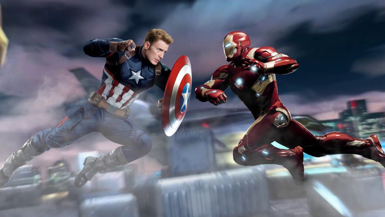 Captain America e Iron Man scontro, Steve Rogers, 1280x720 720p, Laptop