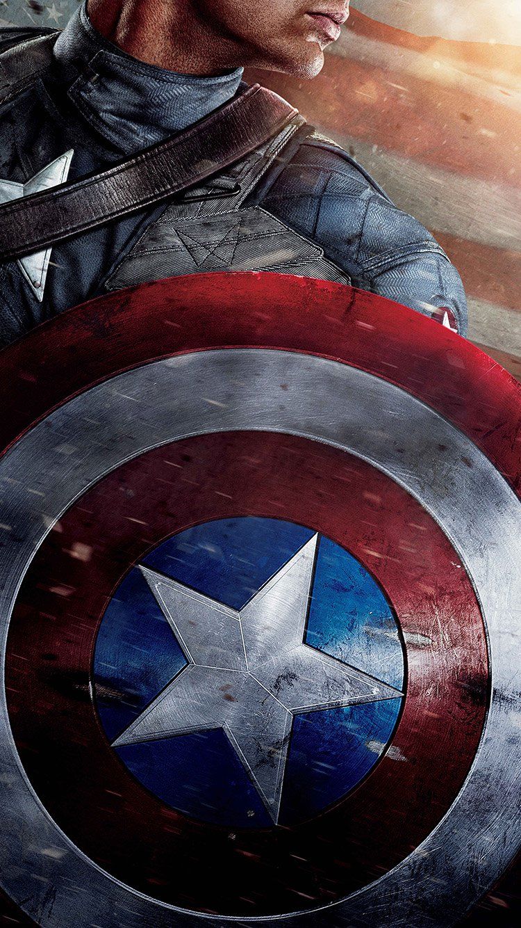 Capitan America scudo poster, 750x1334 Verticale, Mobile