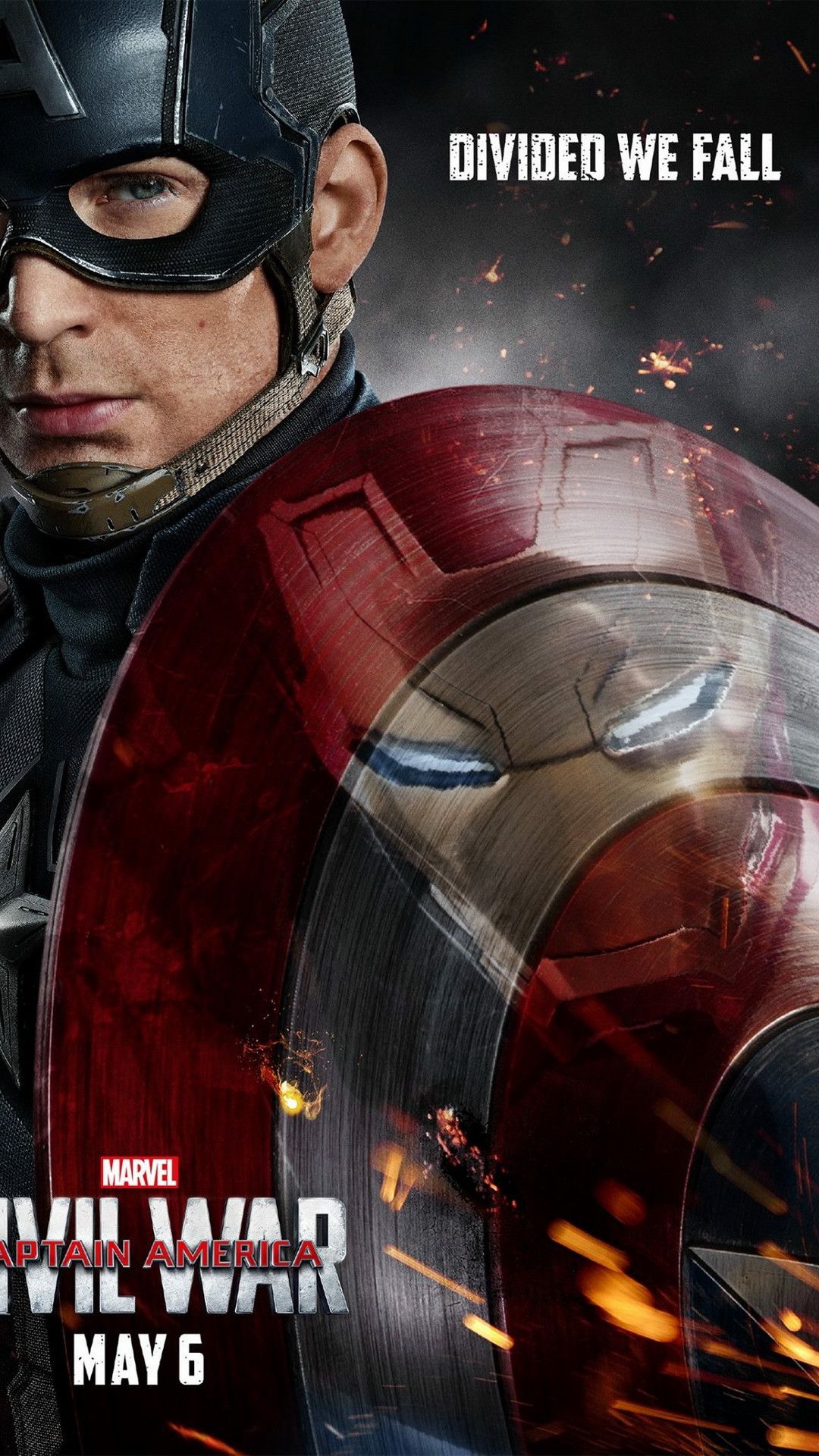 Captain America scudo Iron Man, 1080x1920 Verticale, Samsung Galaxy