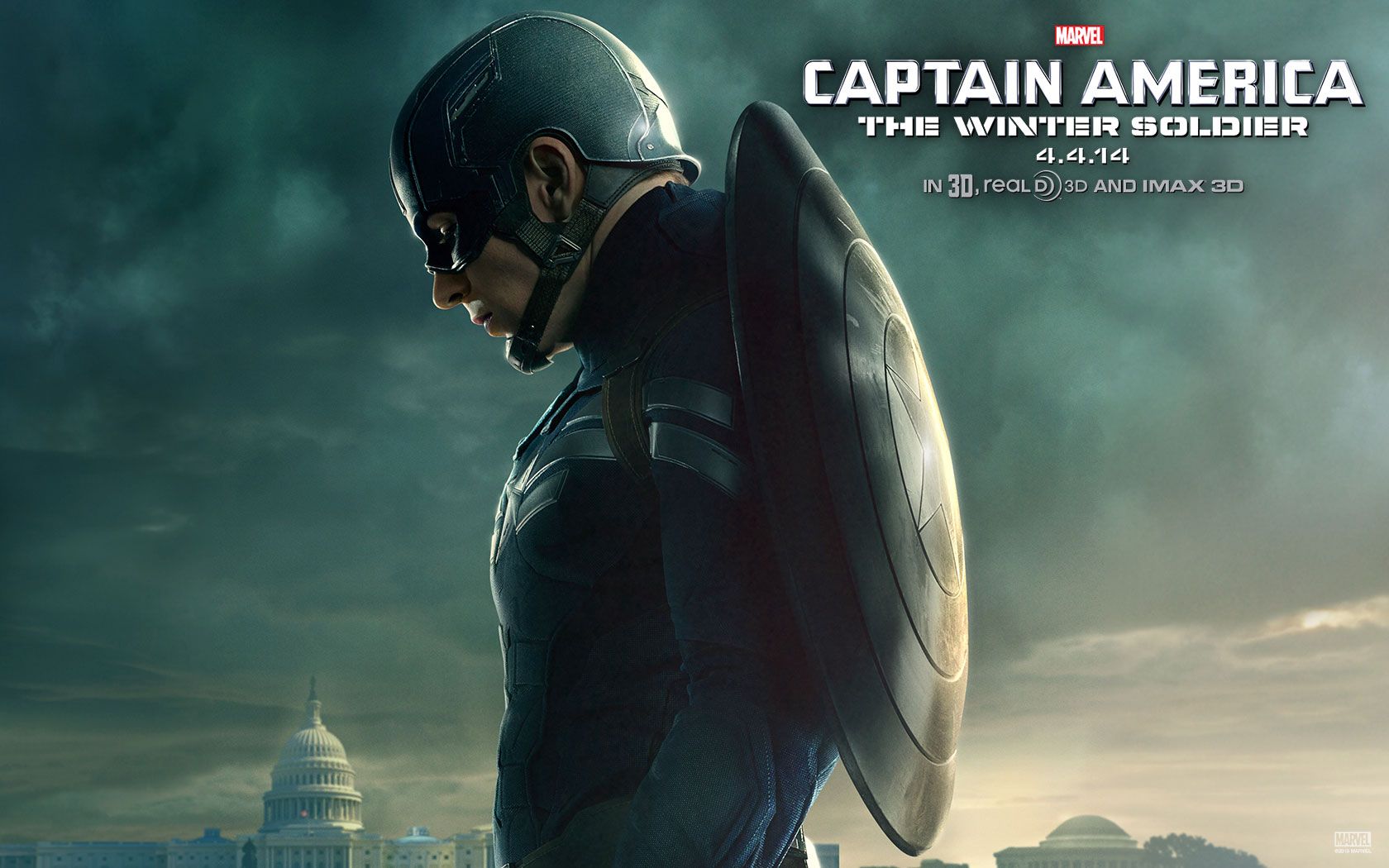 Captain America Winter Soldier poster, 1680x1050 HD, ROG Asus Laptop