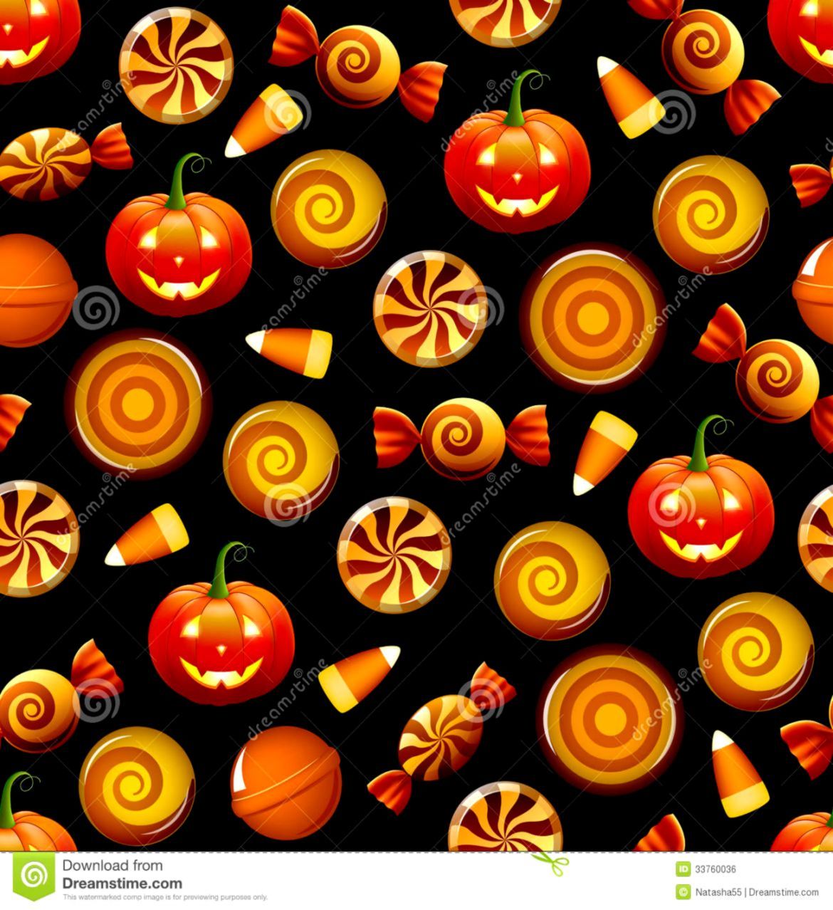 Caramelle e zucche Halloween arancioni, 1170x1278 Full HD Verticale, Smartphone