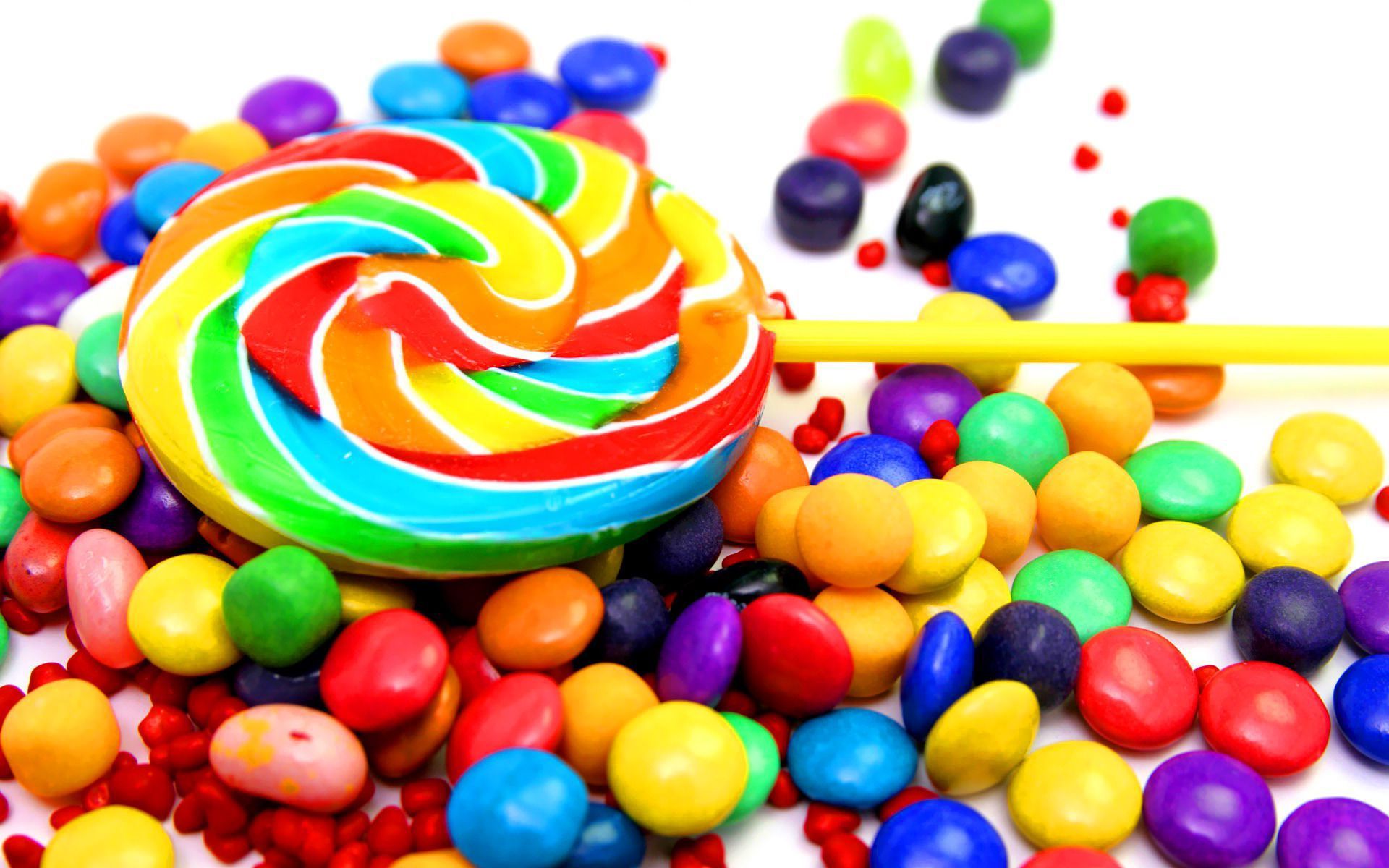 Lecca-lecca colorato e caramelle confettate, 1920x1200 WUXGA, PC